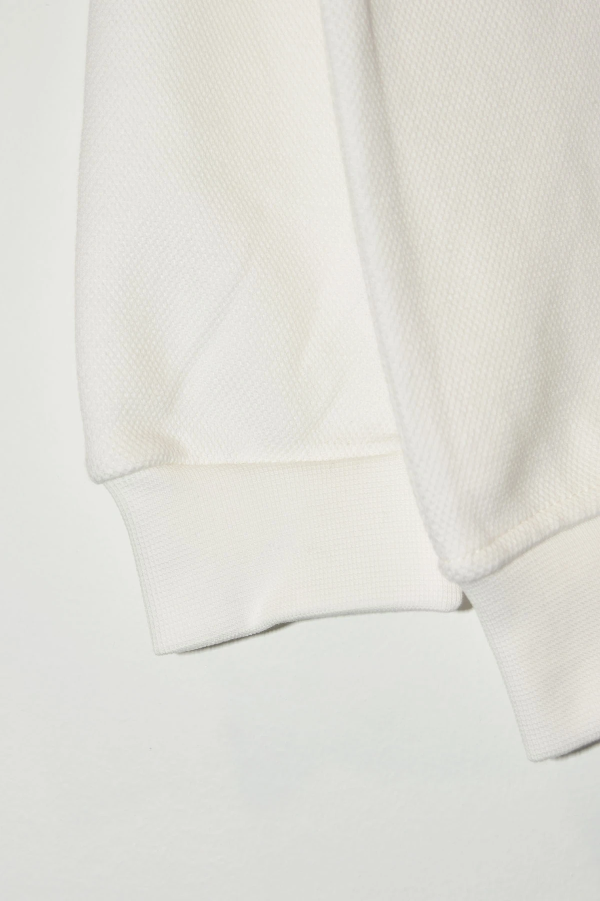 Erkek Çocuk Reglan Kol Pike Kumaş Yüksek Kaliteli Trend Sweatshirt - 1020/1003 - Beyaz