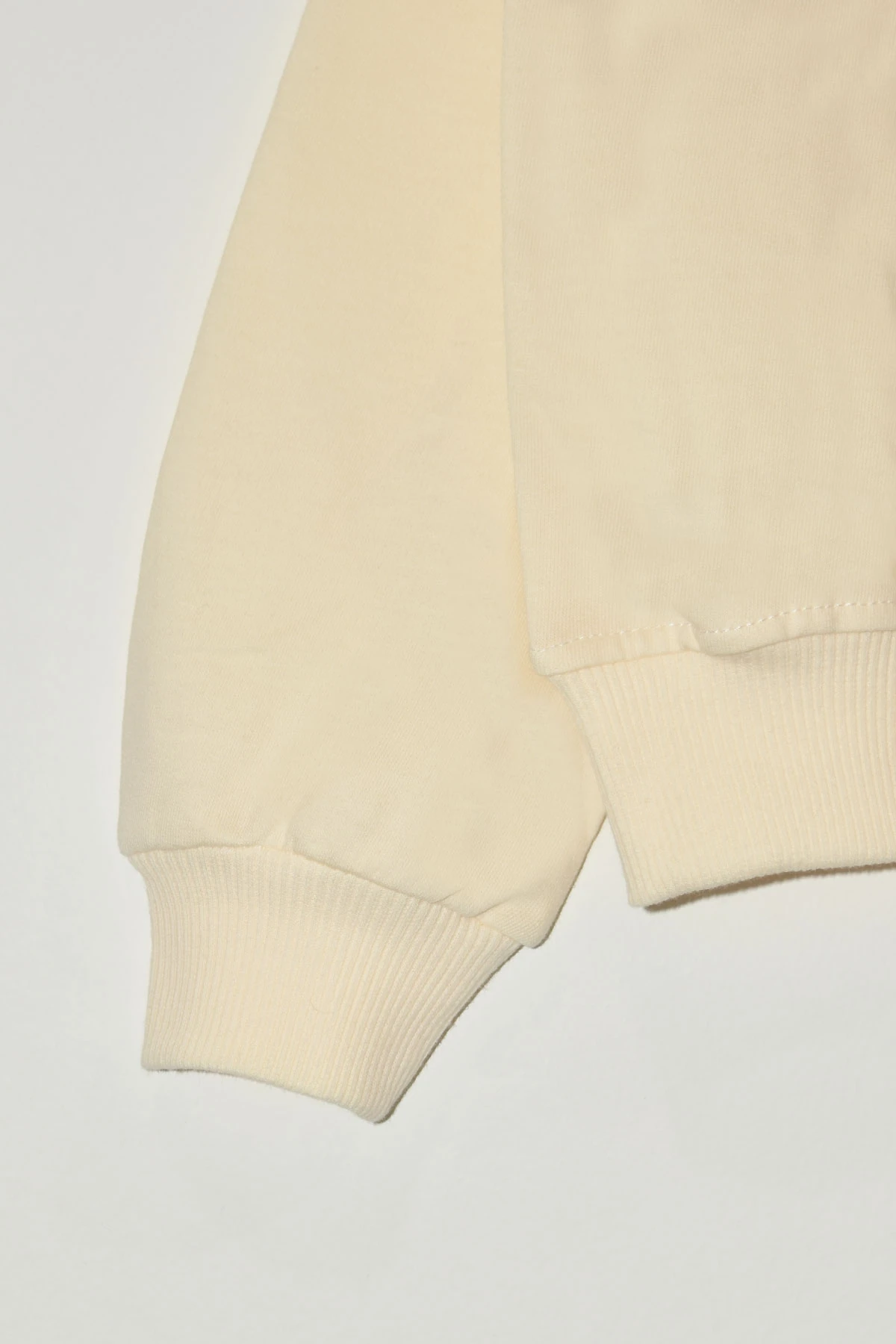 Erkek Çocuk %100 Pamuk Kabak Süzene Nakışlı Sweatshirt 2150-1 - Bej