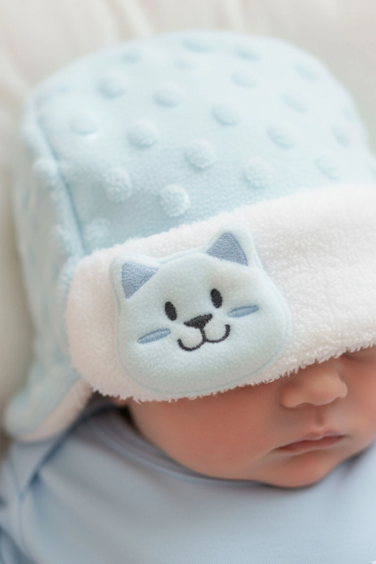 Kız Erkek Bebek 2 li Panduf (Şapka ve Panduf ) Yenidoğan Set - 3405