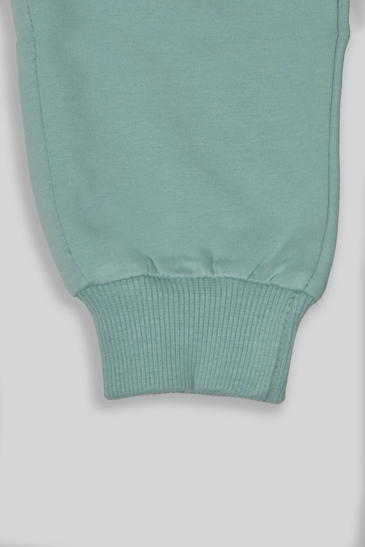 Kız Çocuk %100 Organik Pamuk Bitki Baskılı Yumuşacık Trend Eşofman Takımı - 1008 - Mint