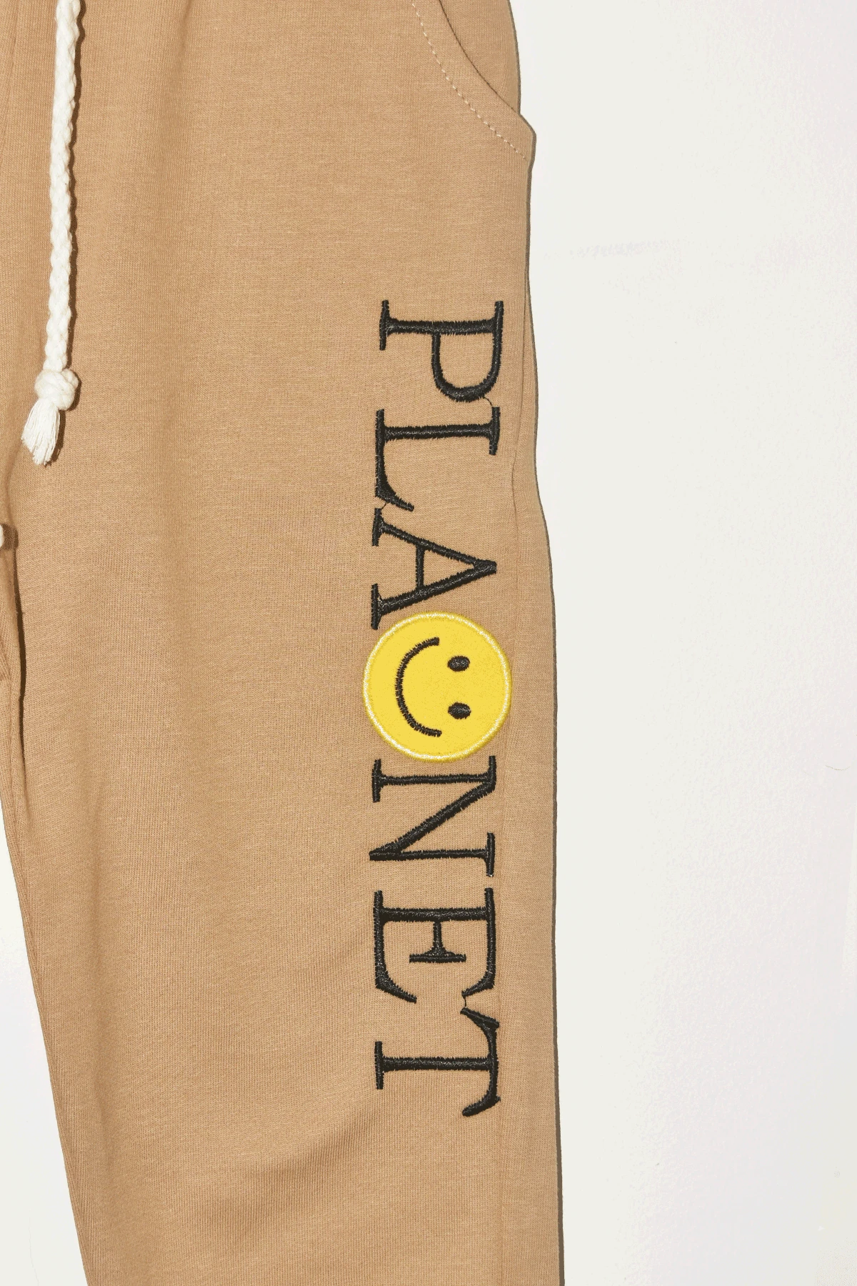 Erkek Çocuk %100 Pamuk Planet Nakışlı Ayıcık Aksesuarlı Eşofman Takım - 2149 - Kahverengi