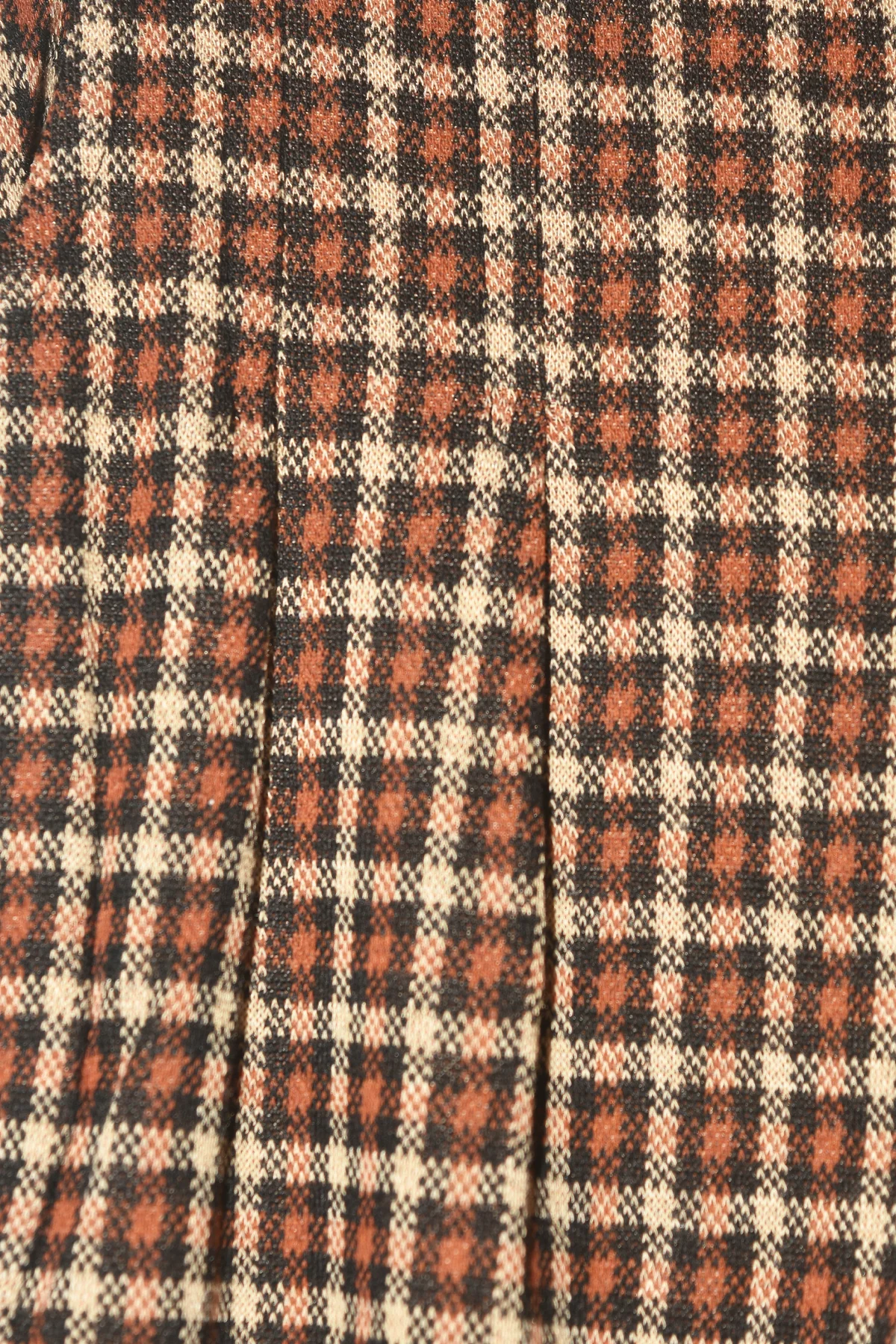 Kız Çocuk Kareli Beli Lastikli Cepli Pileli Palazzo Pantolon - 1019