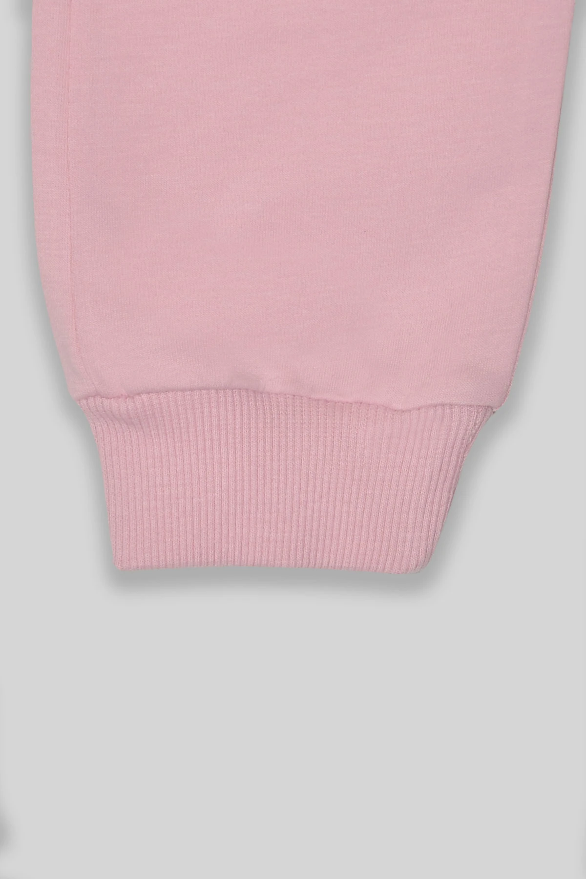 Kız Çocuk %100 Organik Pamuk Bitki Baskılı Yumuşacık Trend Eşofman Takımı - 1008 - Pembe