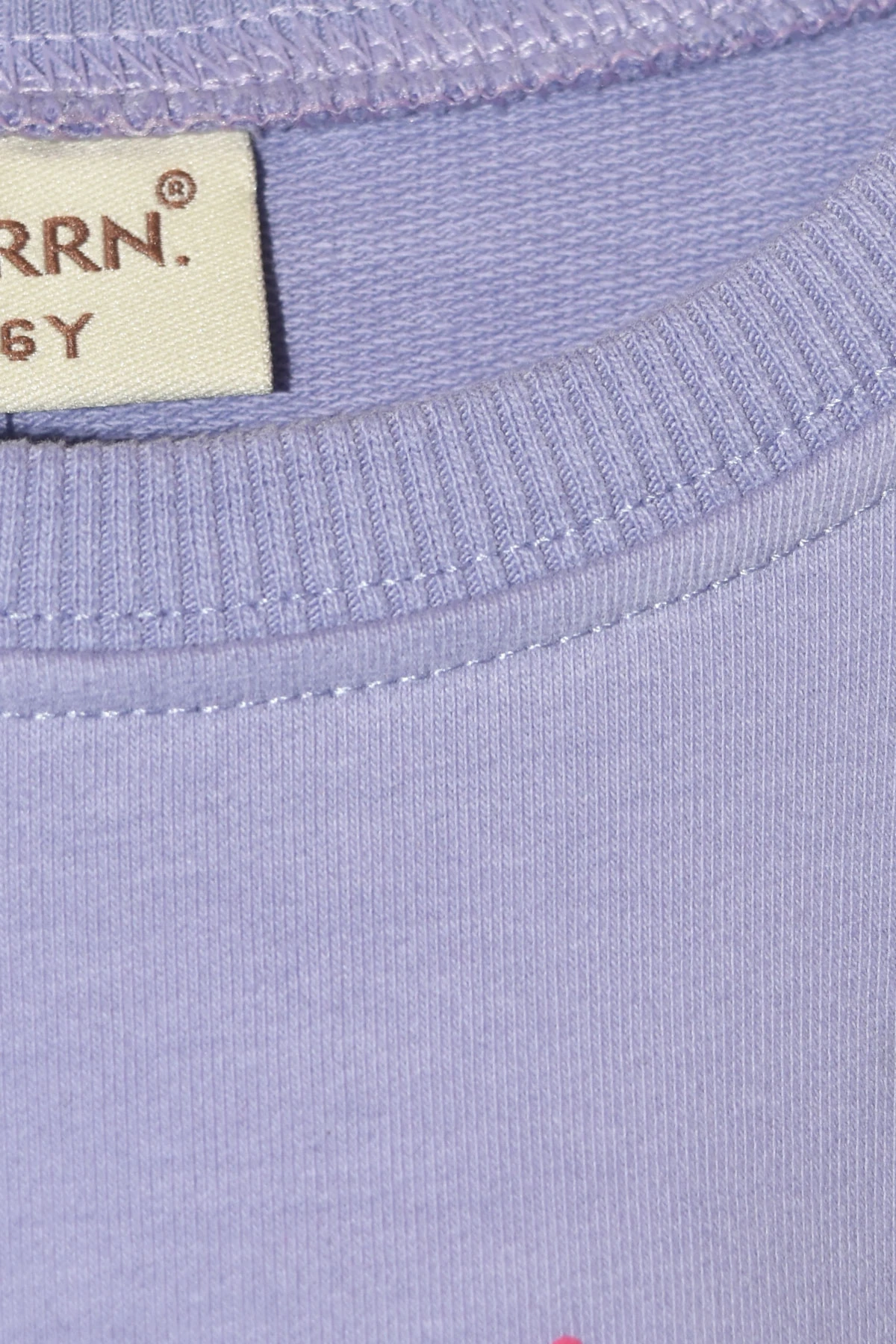 Kız Çocuk %100 Pamuk Kalp Desenli Bisiklet Yaka Trend Sweatshirt - 1022S