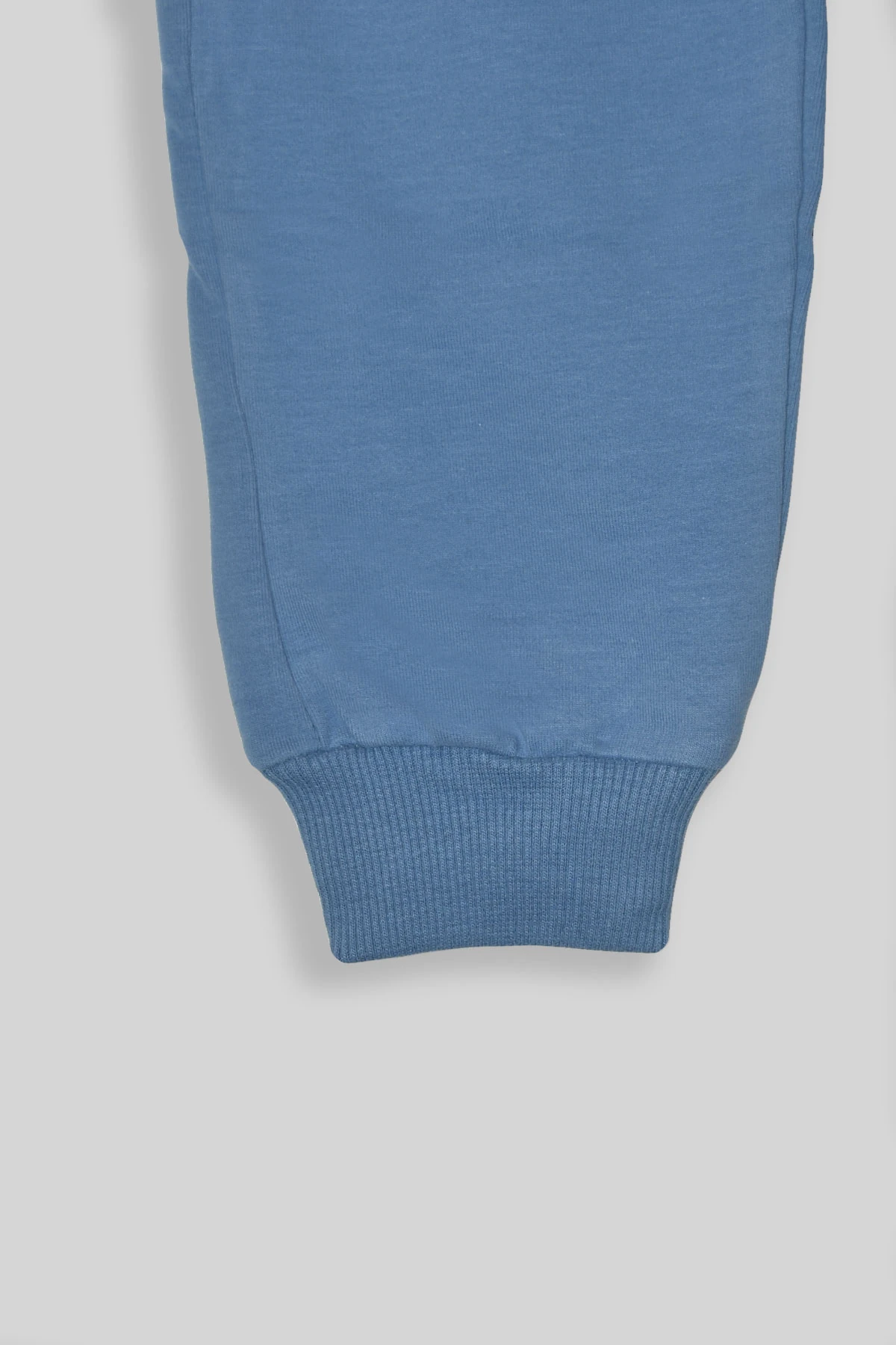 Erkek Çocuk %100 Organik Pamuk Bitki Baskılı Yumuşacık Trend Eşofman Takımı - 1008 - İndigo