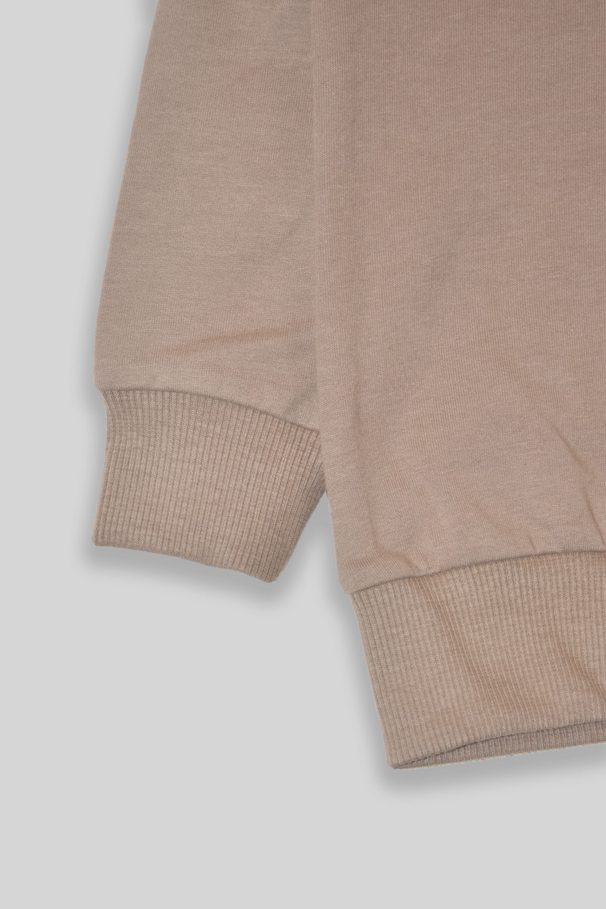 Erkek Çocuk %100 Organik Pamuk Bitki Baskılı Yumuşacık Trend Eşofman Takımı - 1008 - Kahverengi