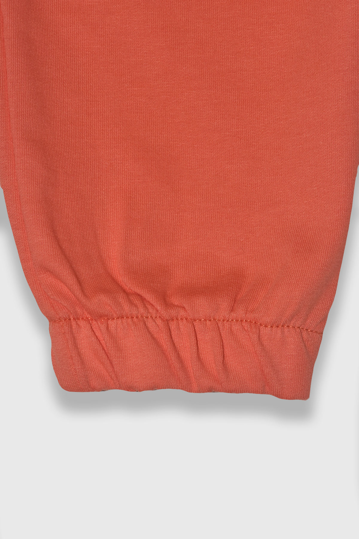 Erkek Çocuk %100 Pamuk Kabak Nakış Süzeneli Paça Lastikli Takım - 2150 - Turuncu