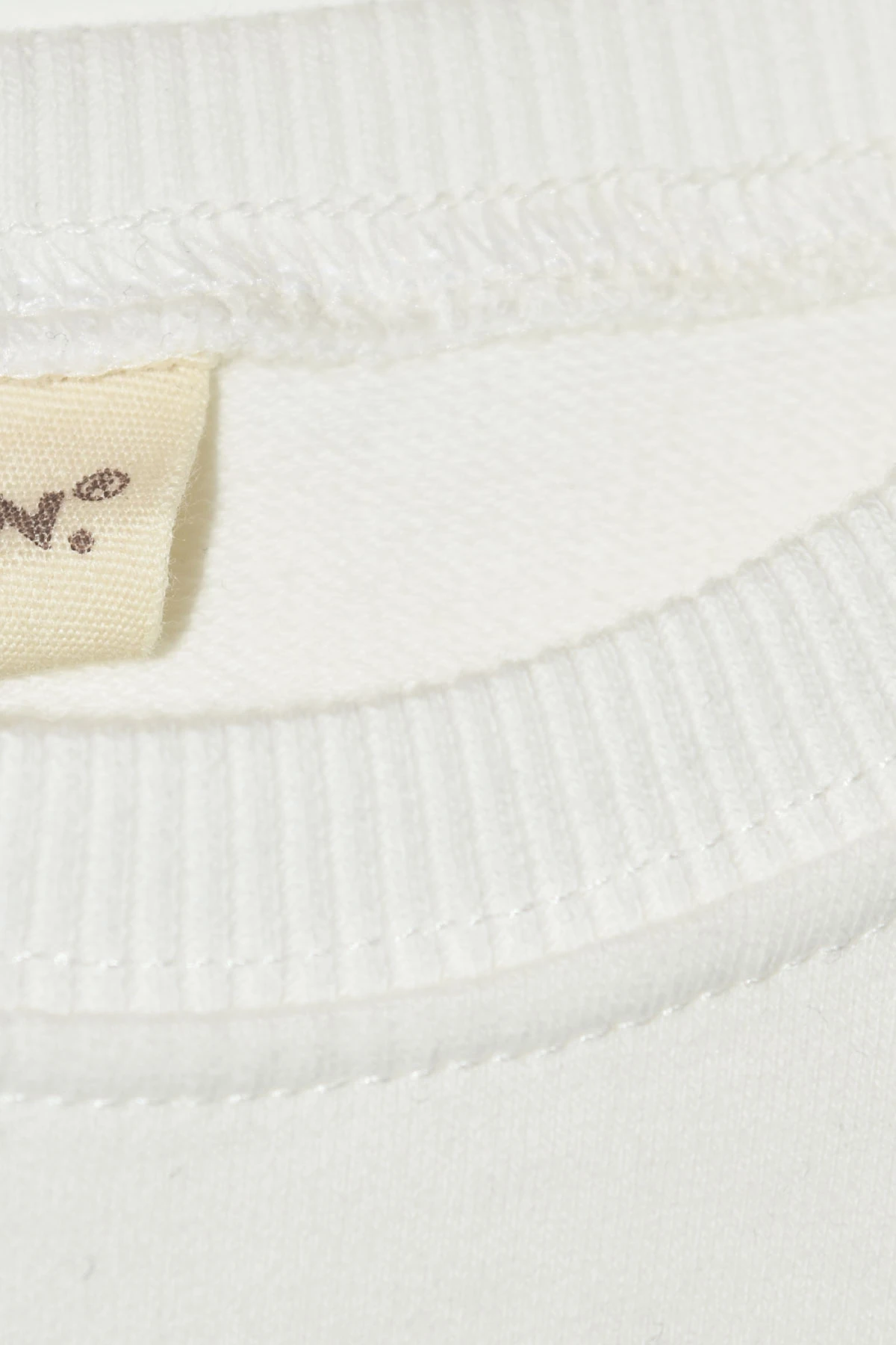 Kız Çocuk %100 Pamuk Kalp Desenli Bisiklet Yaka Trend Sweatshirt - 1022S - Beyaz