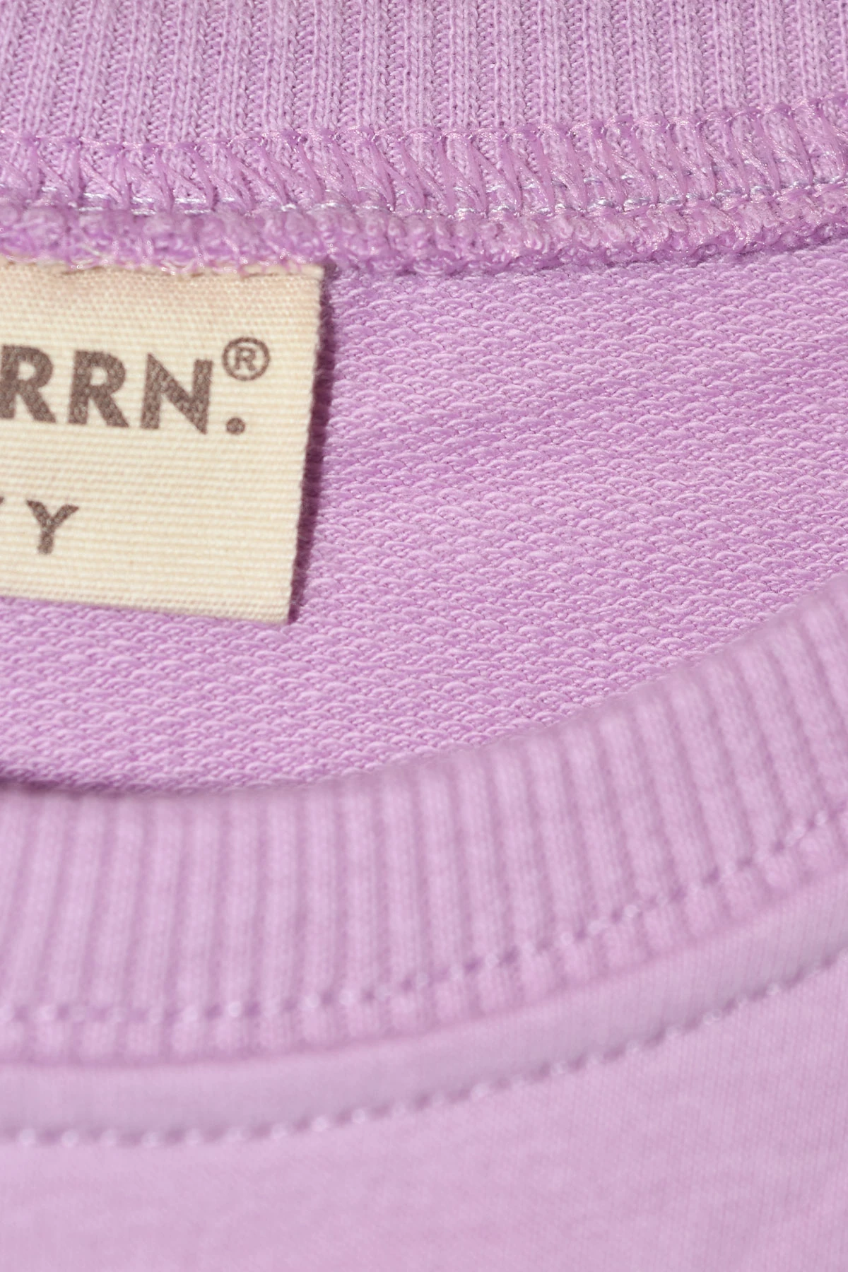 Kız Çocuk %100 Pamuk Kalp Desenli Bisiklet Yaka Trend Sweatshirt - 1022S - Lila