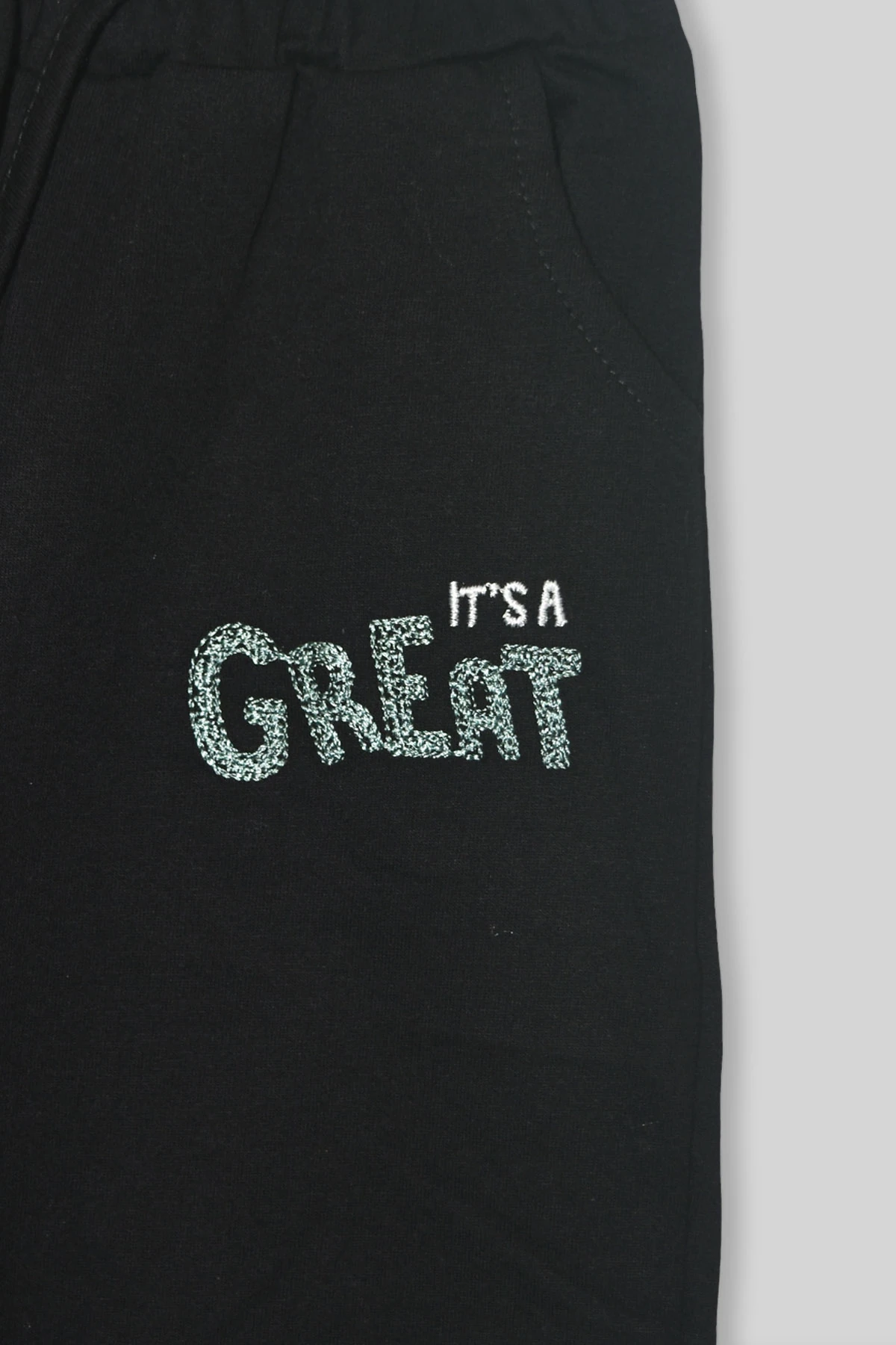 Erkek Çocuk %100 Pamuk Great Nakışlı Trex Süzeneli Paça Lastikli Takım - 2144