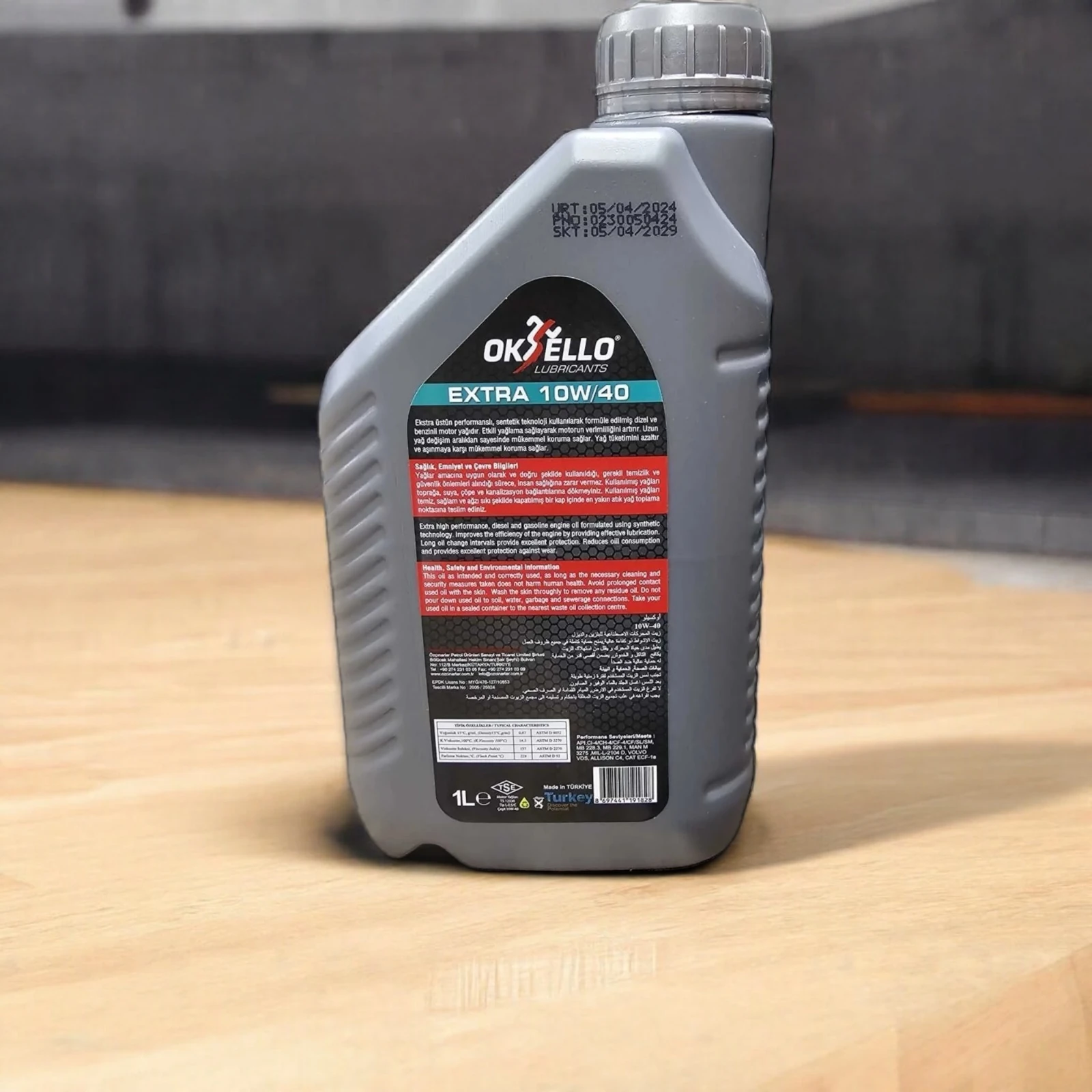 OKSELLO 10W40 yarı sentetik 1Lt