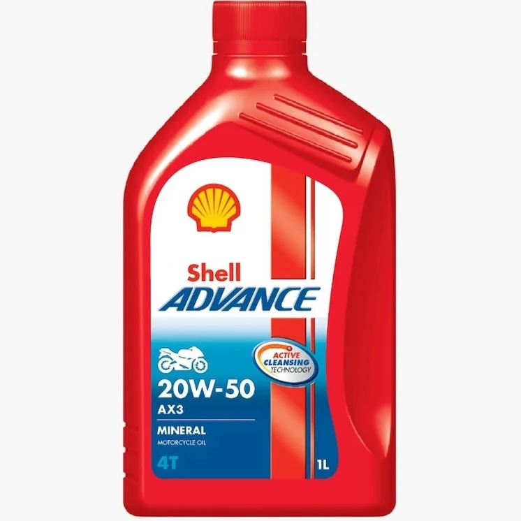 SHELL 20W50 ADVANCE 4T Ax3 - 1Lt