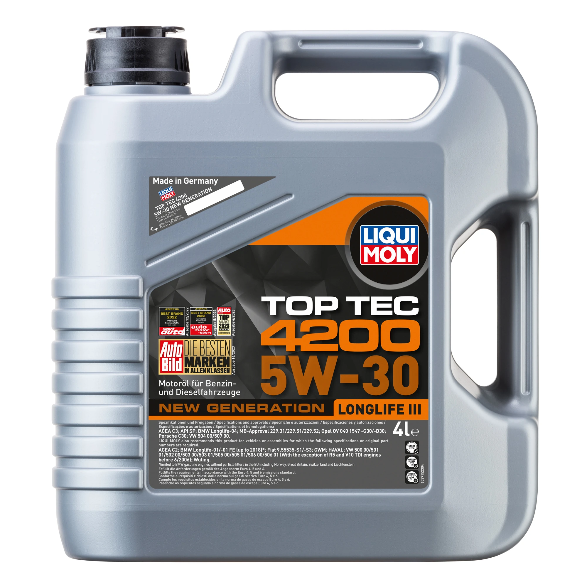 Liqui Moly Top Tec 4200 5W-30 Tam Sentetik Motor Yağı