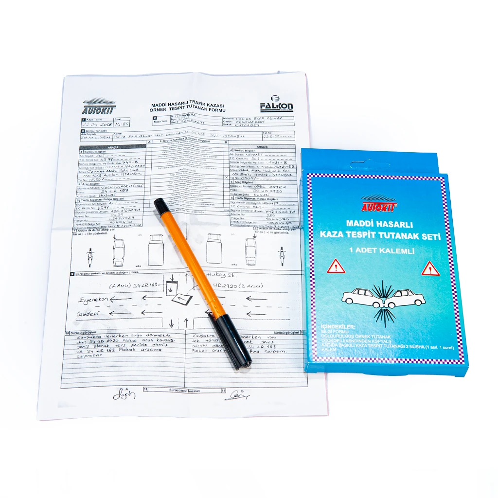 AUTOKIT KAZA TESPİT TUTANAK SETİ “KALEMLİ”
