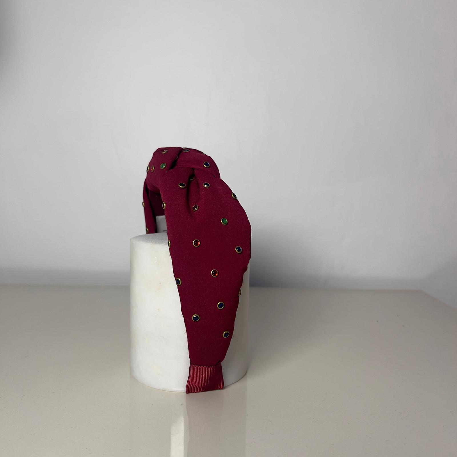 Des3 Headband - Bordo