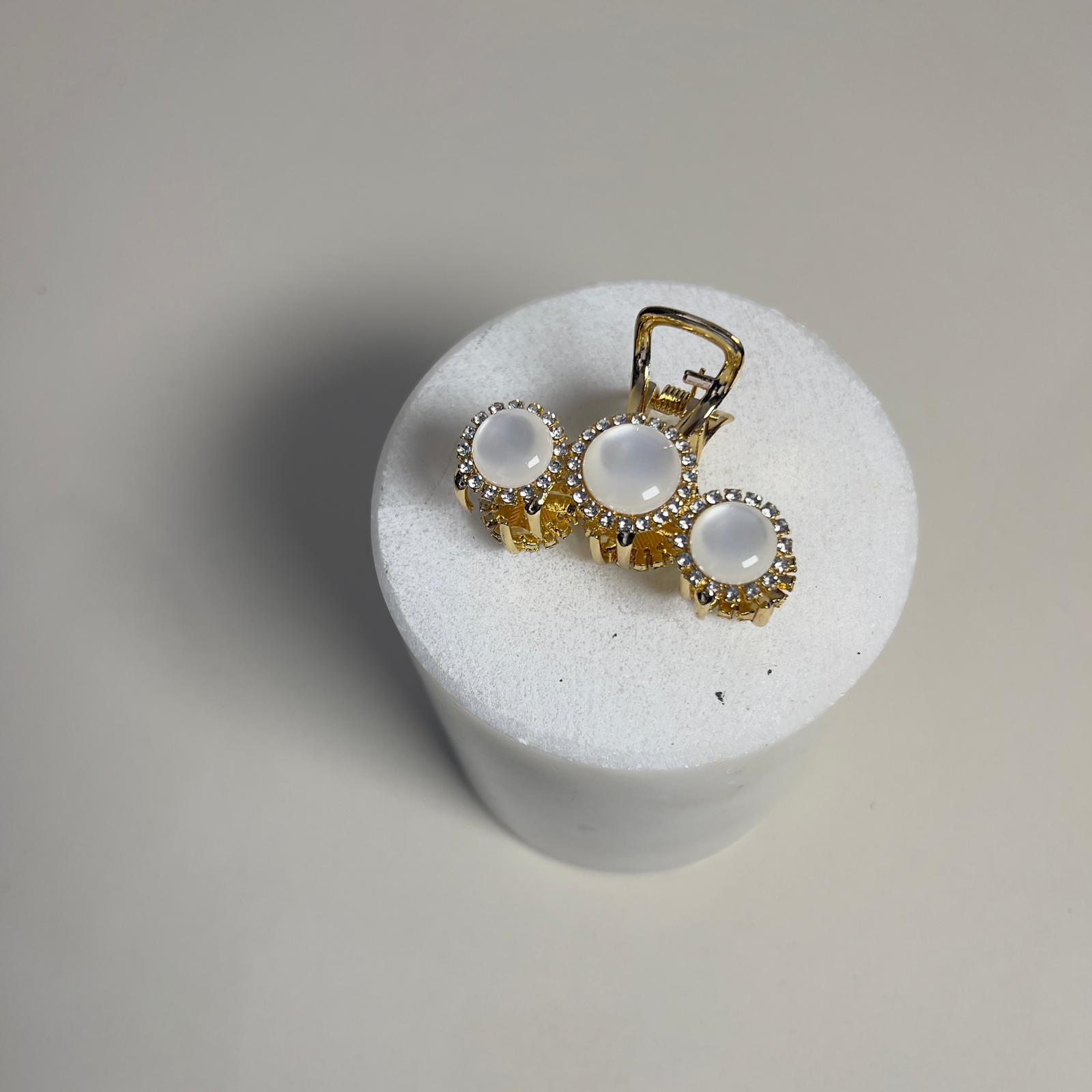 Swarovski Hair Clips - Beyaz
