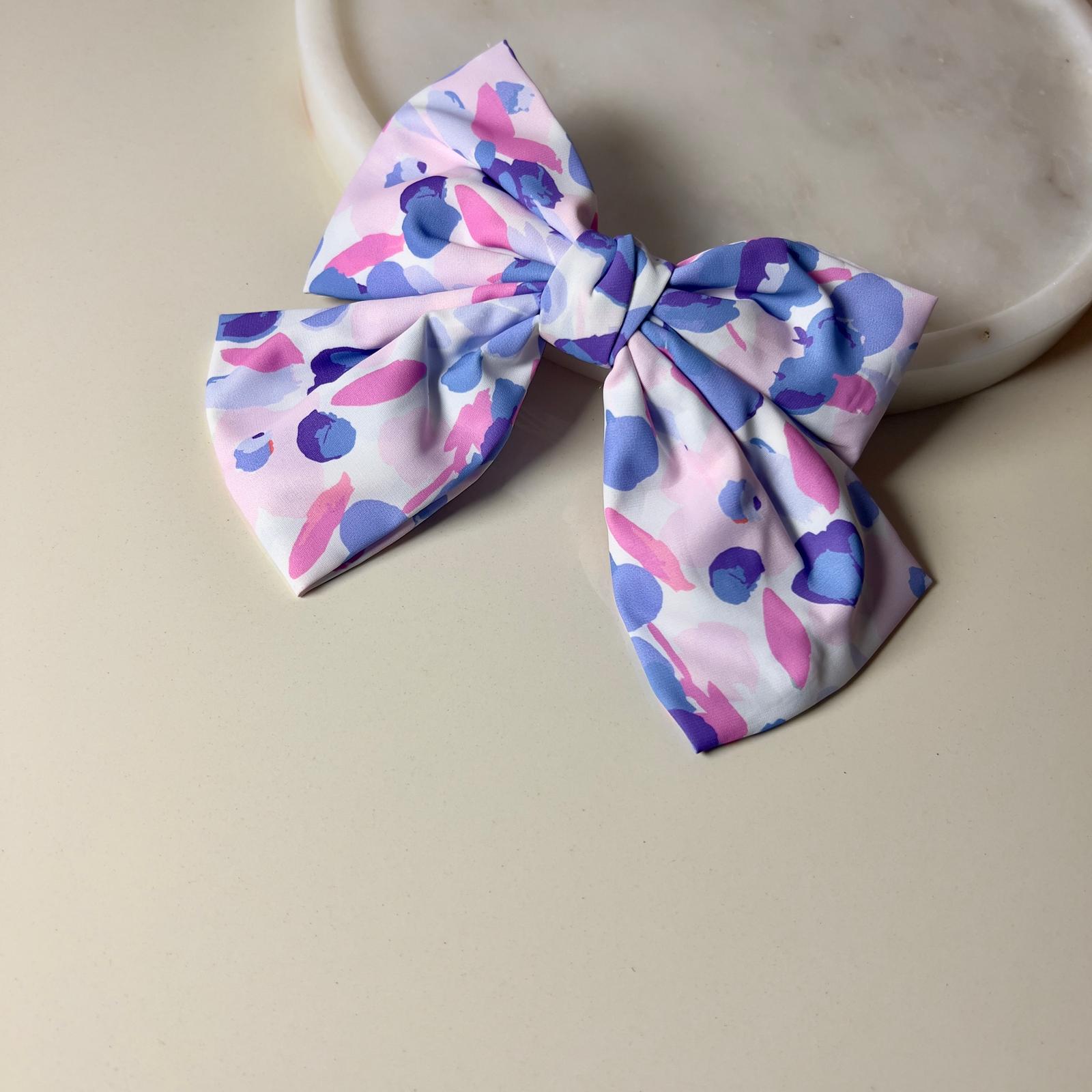 Paint Fiyonk Hair Clips - Mor