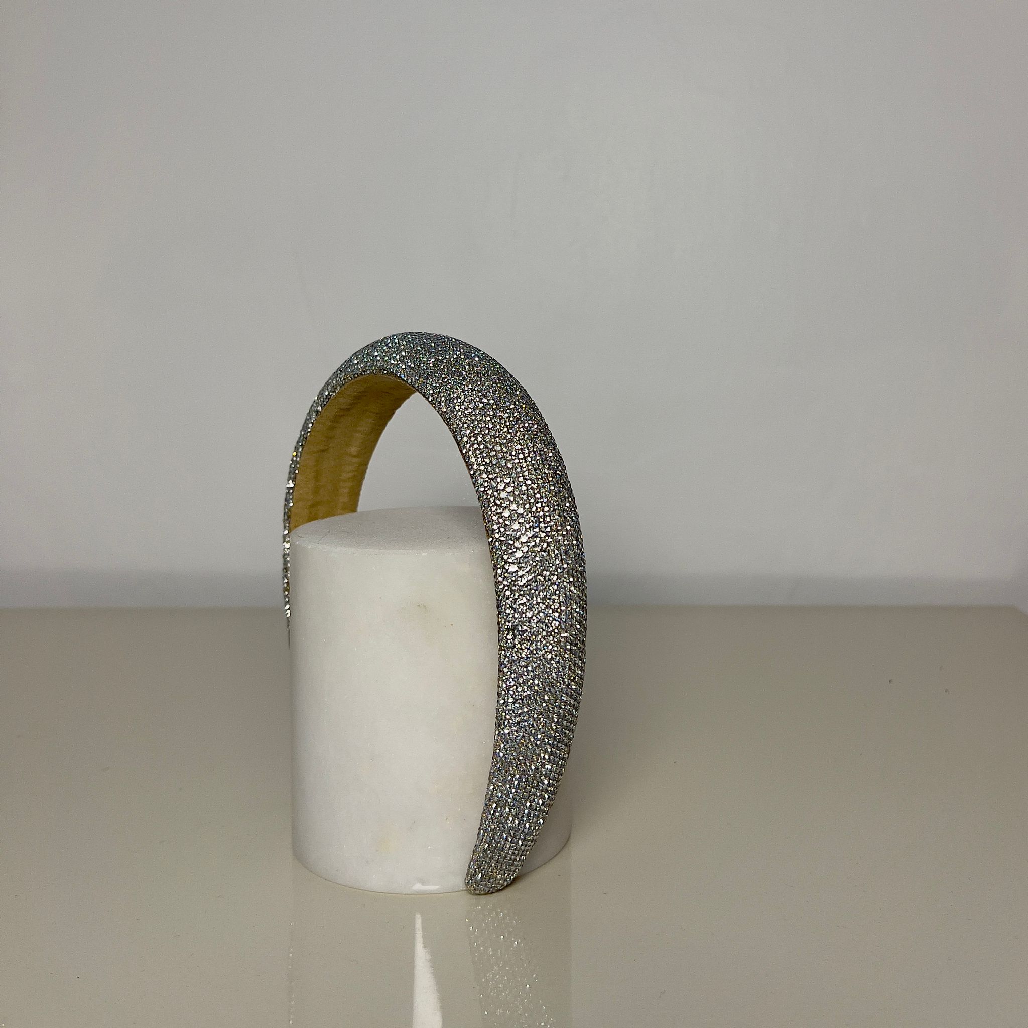 Zircon Plain Bead Headband  - Gümüş