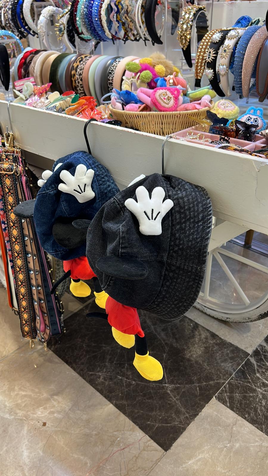 Mickey Mouse Şapka  - Siyah