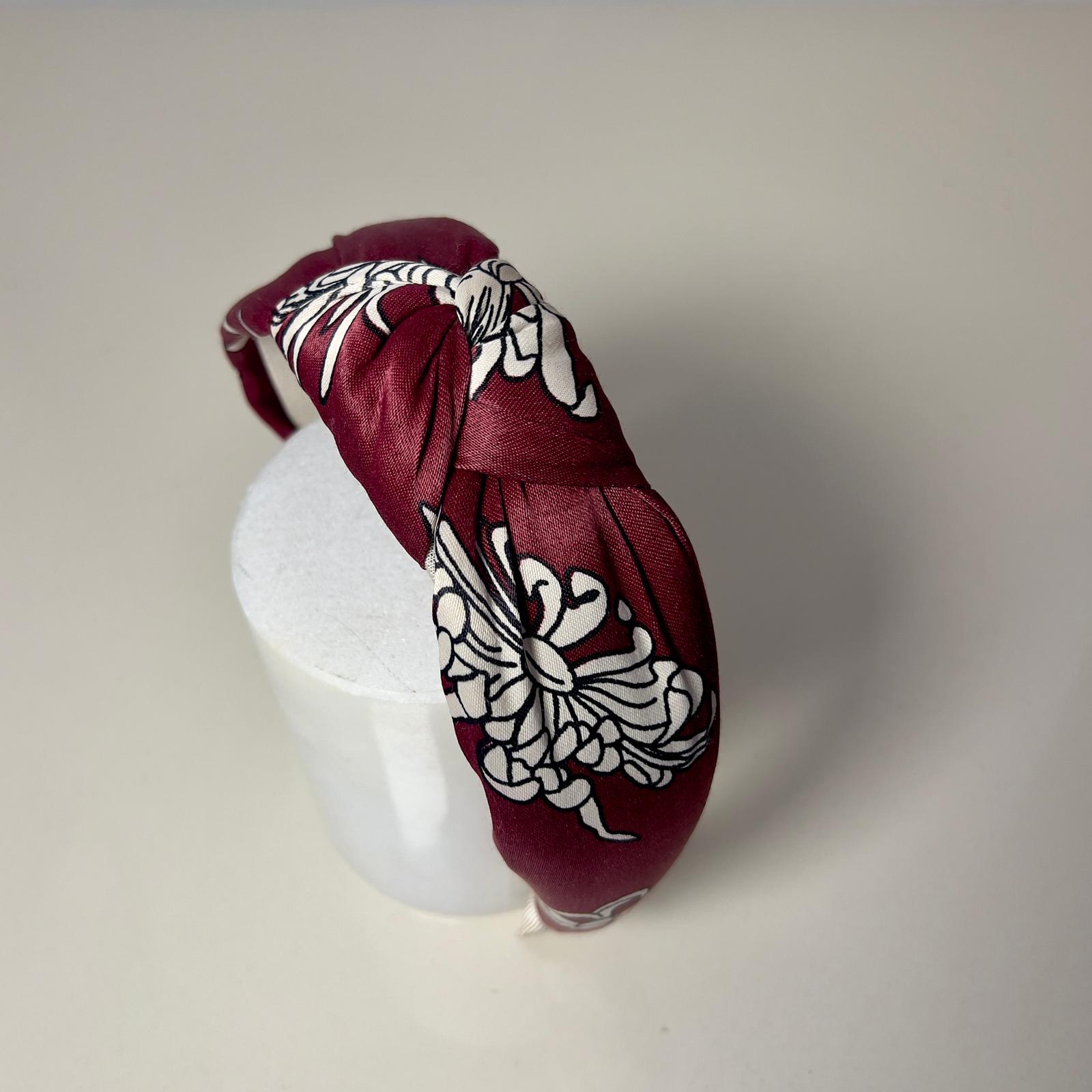 Des3 Headband - Bordo Yaprak