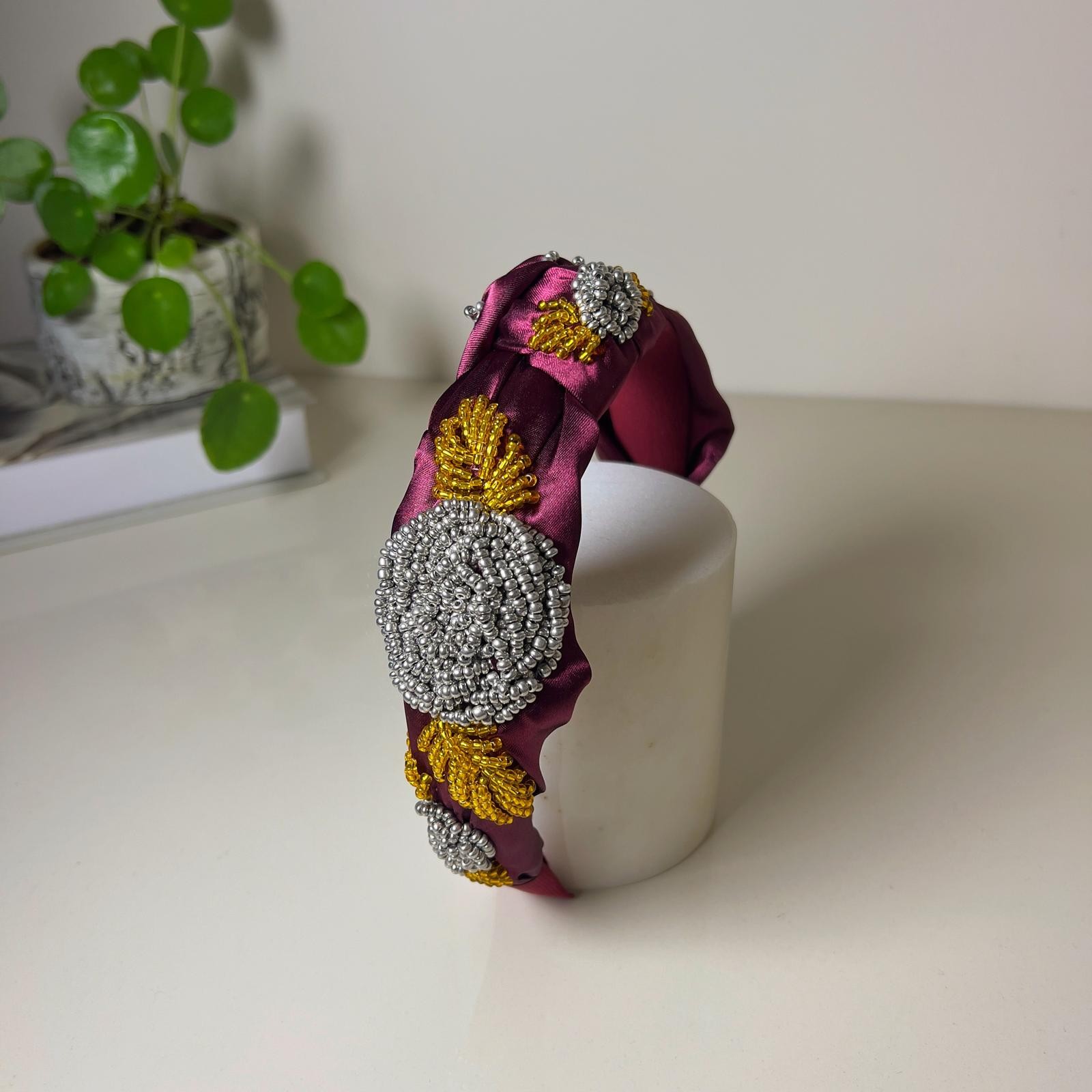 Heather Headband - Bordo