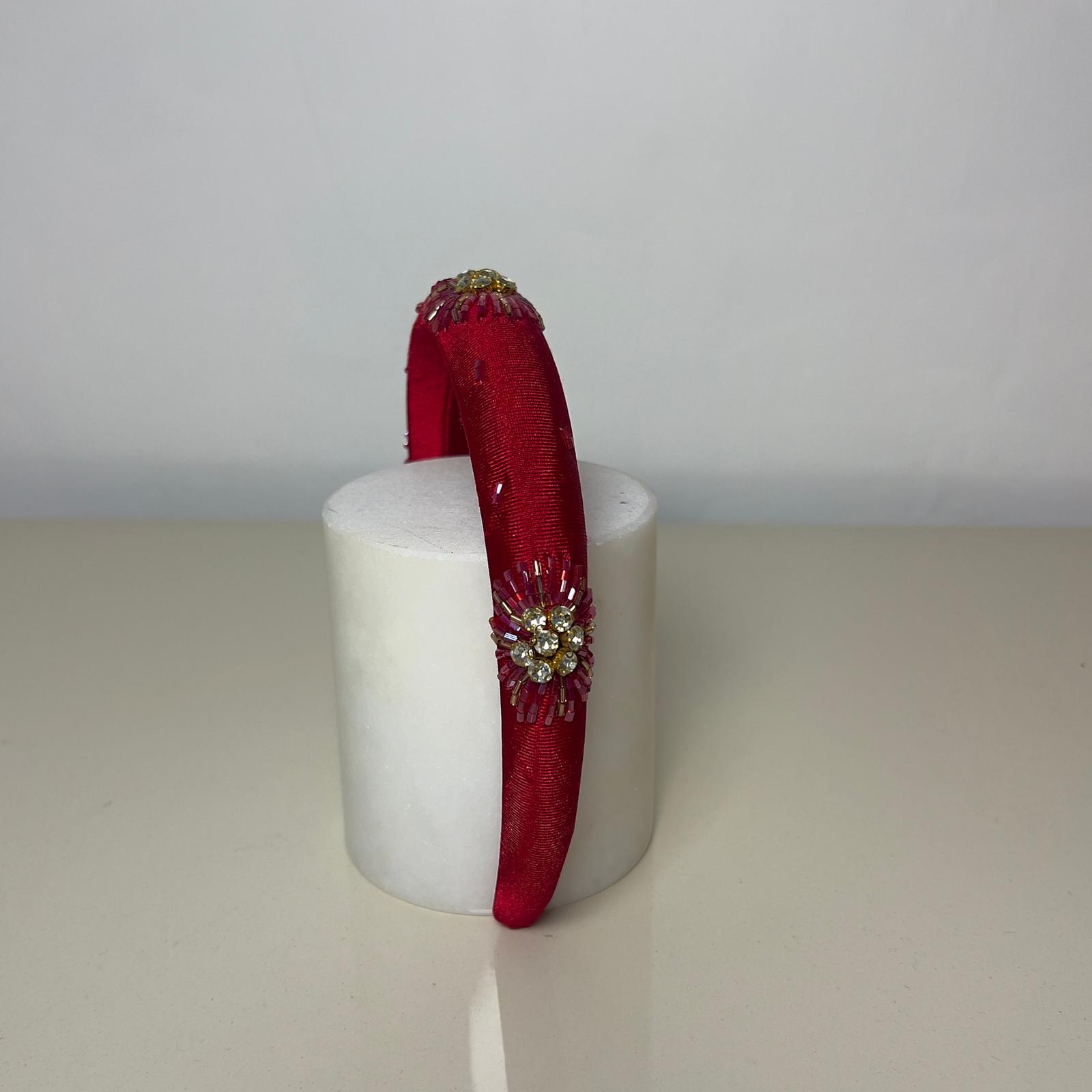 Yıldız Slim Size Headband  - Kırmızı
