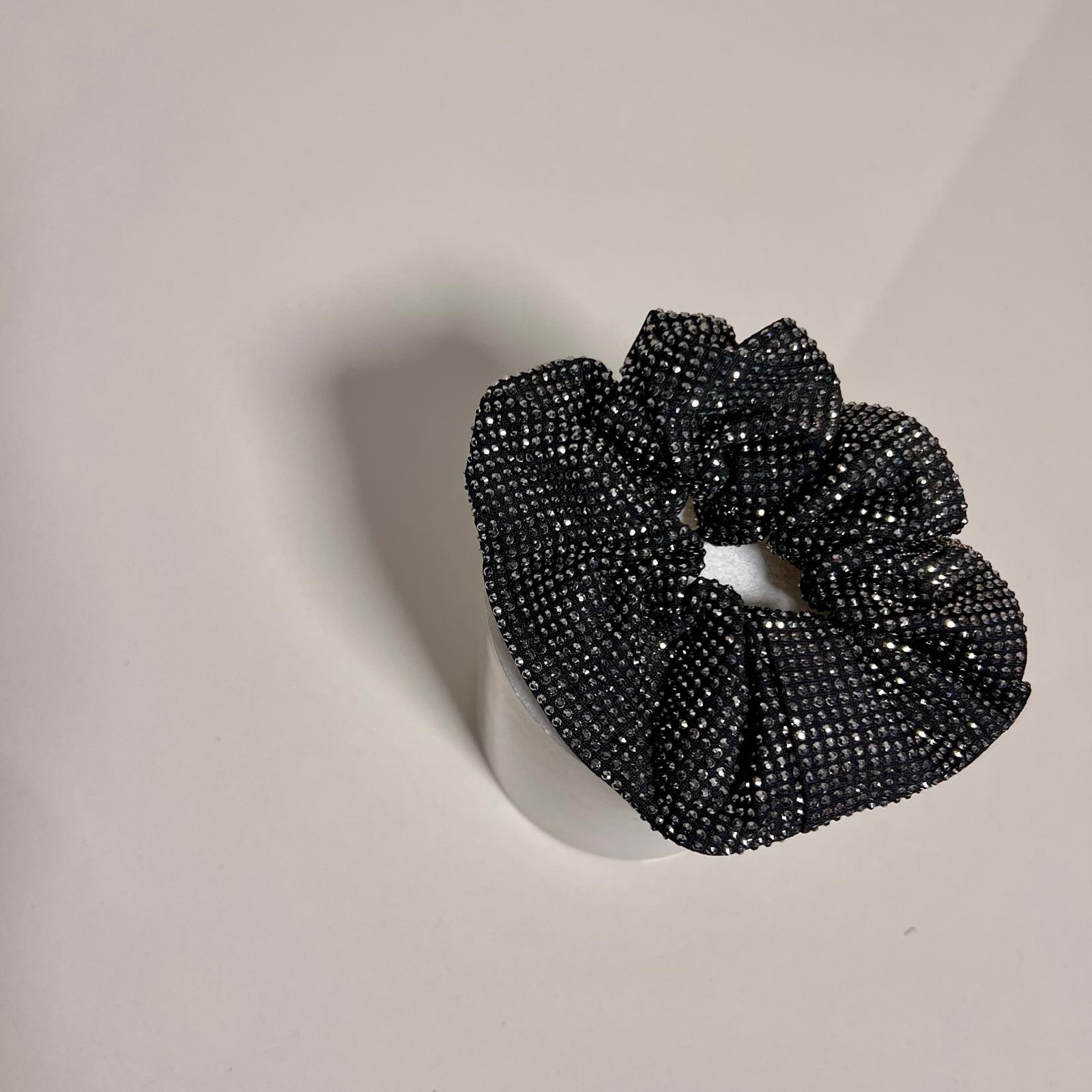 Swarovski Scrunchies - Siyah