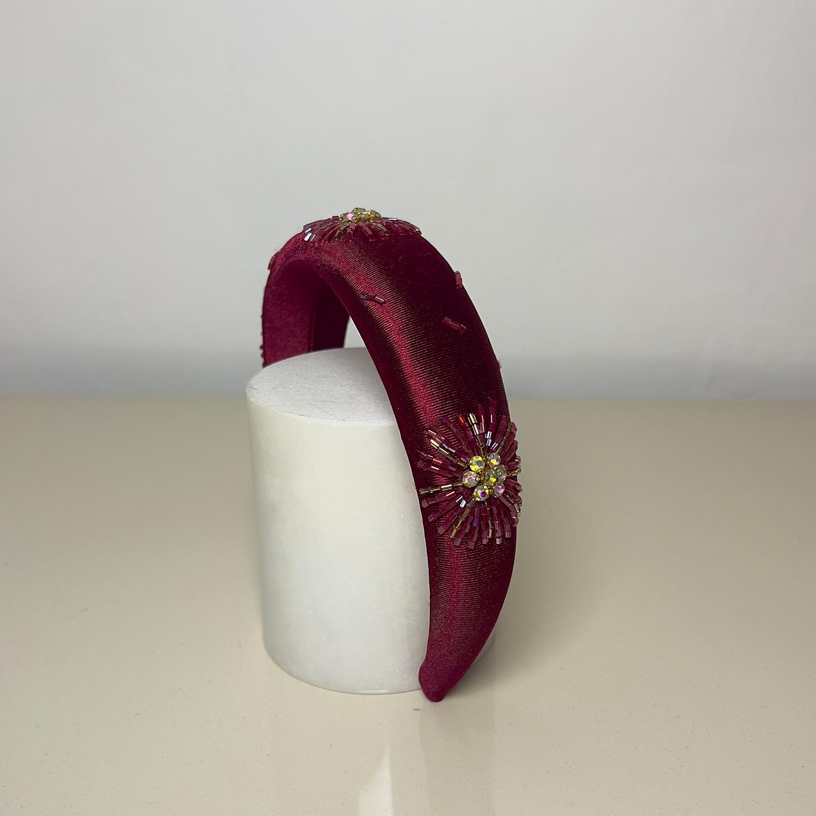 Yıldız Mid Size Headband - Bordo