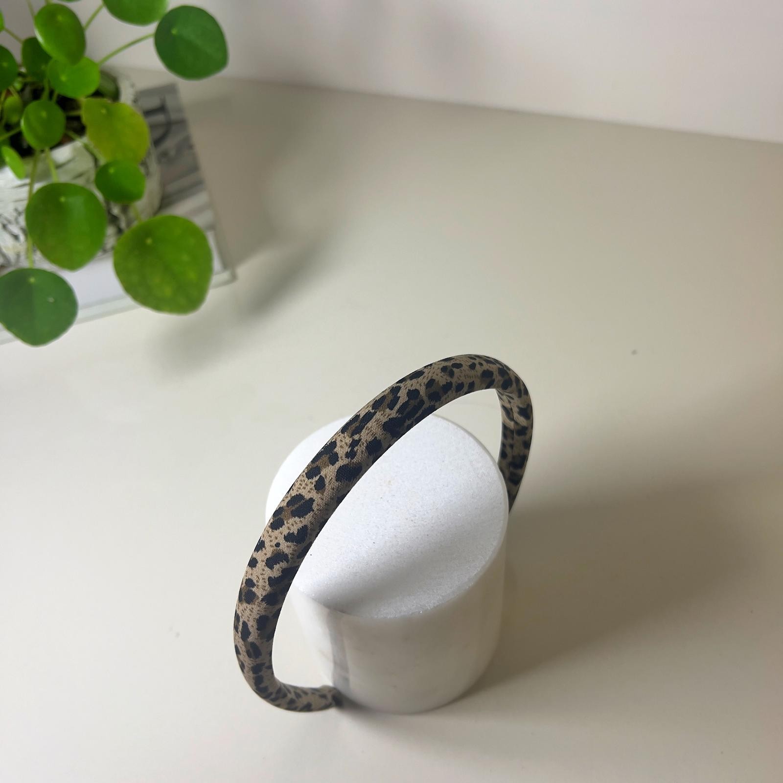 SLIM LEOPARD GOLD HEADBAND