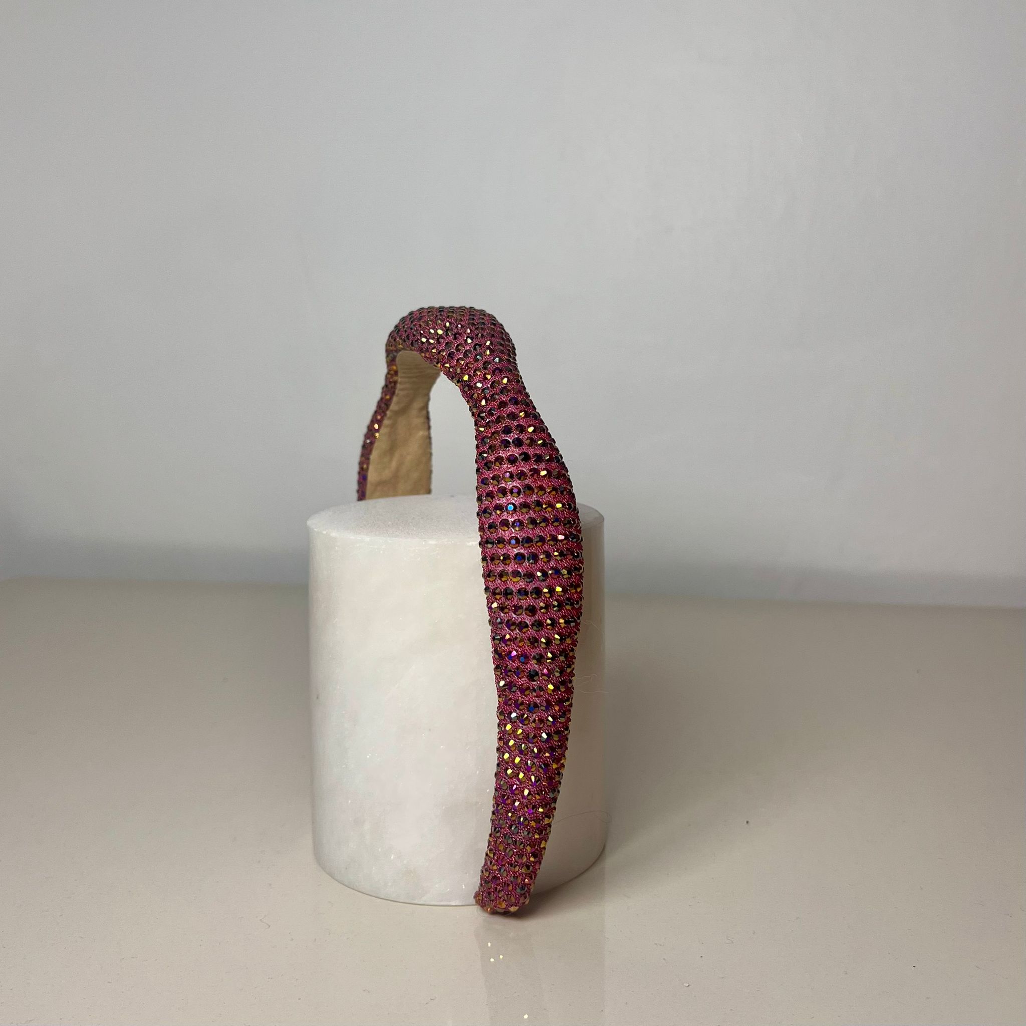 ShapeUp Zircon Headband - Kırmızı - Pembe