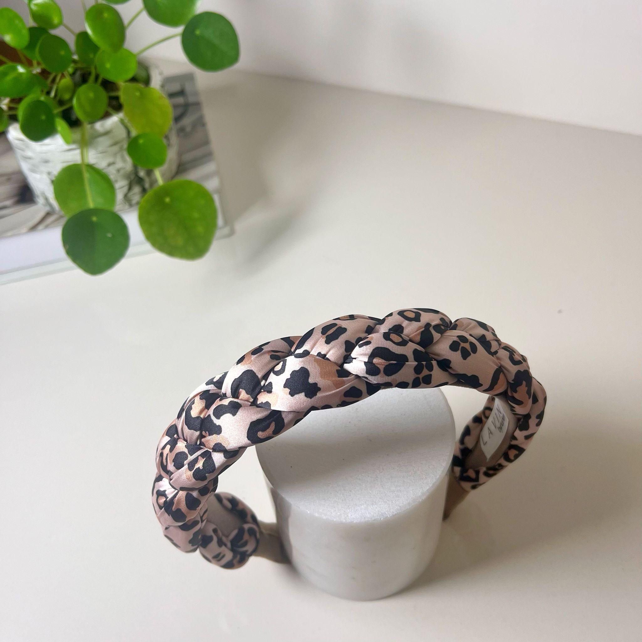 BRAID LEOPARD HEADBAND