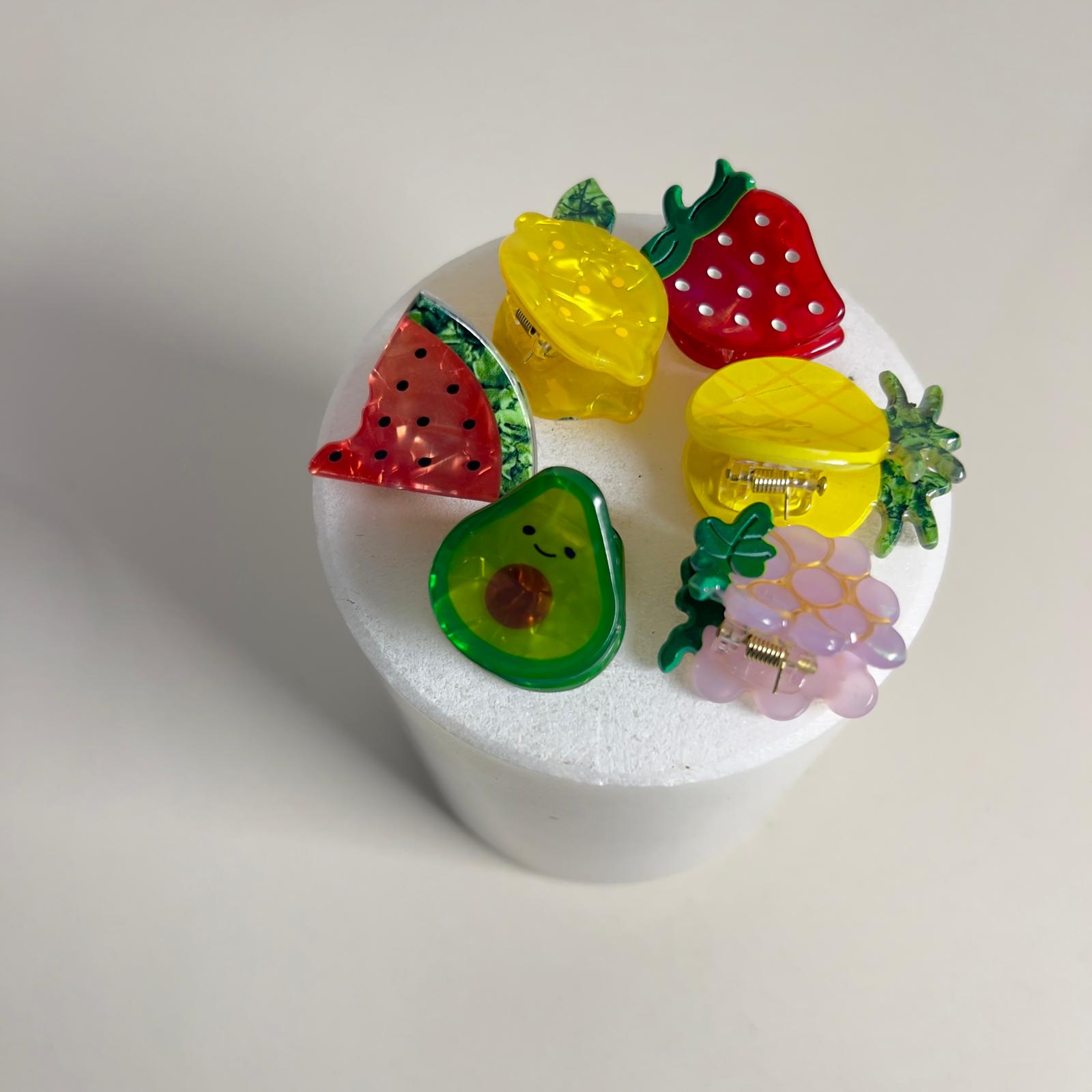 Mini Fruit Hair Clips
