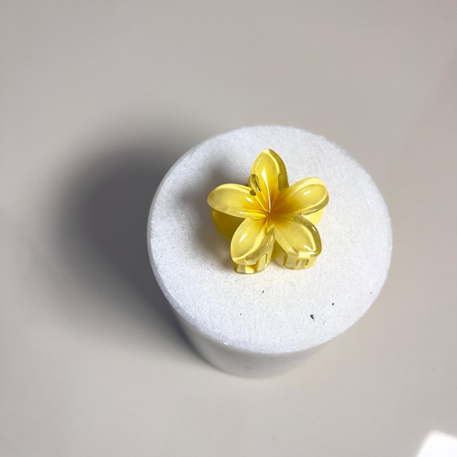 Lotus Medium Size Hair Clips  - Sarı