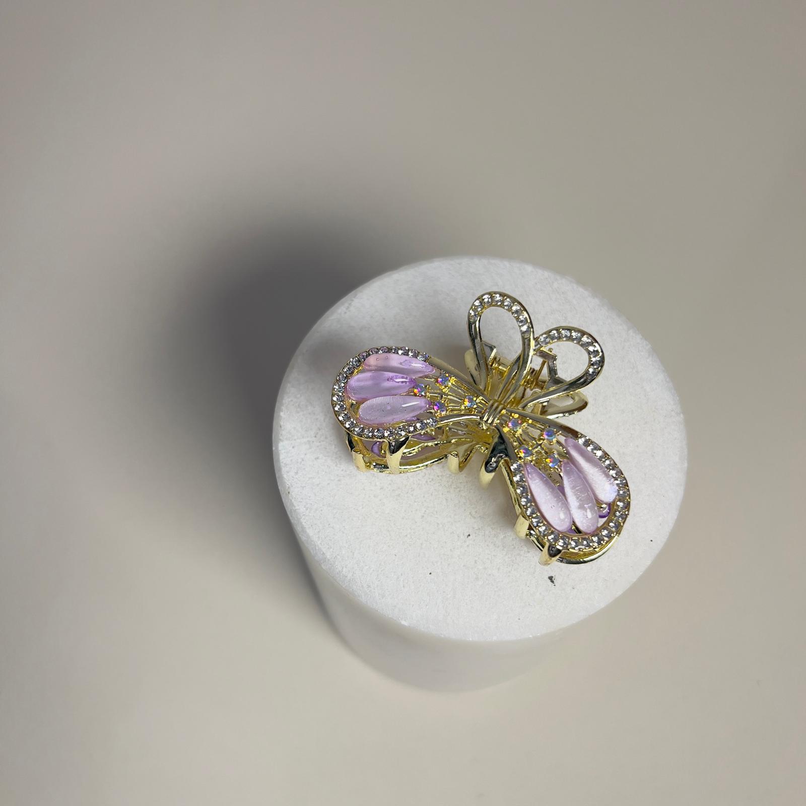 Swarovski Colorful Hair Clips - Mor