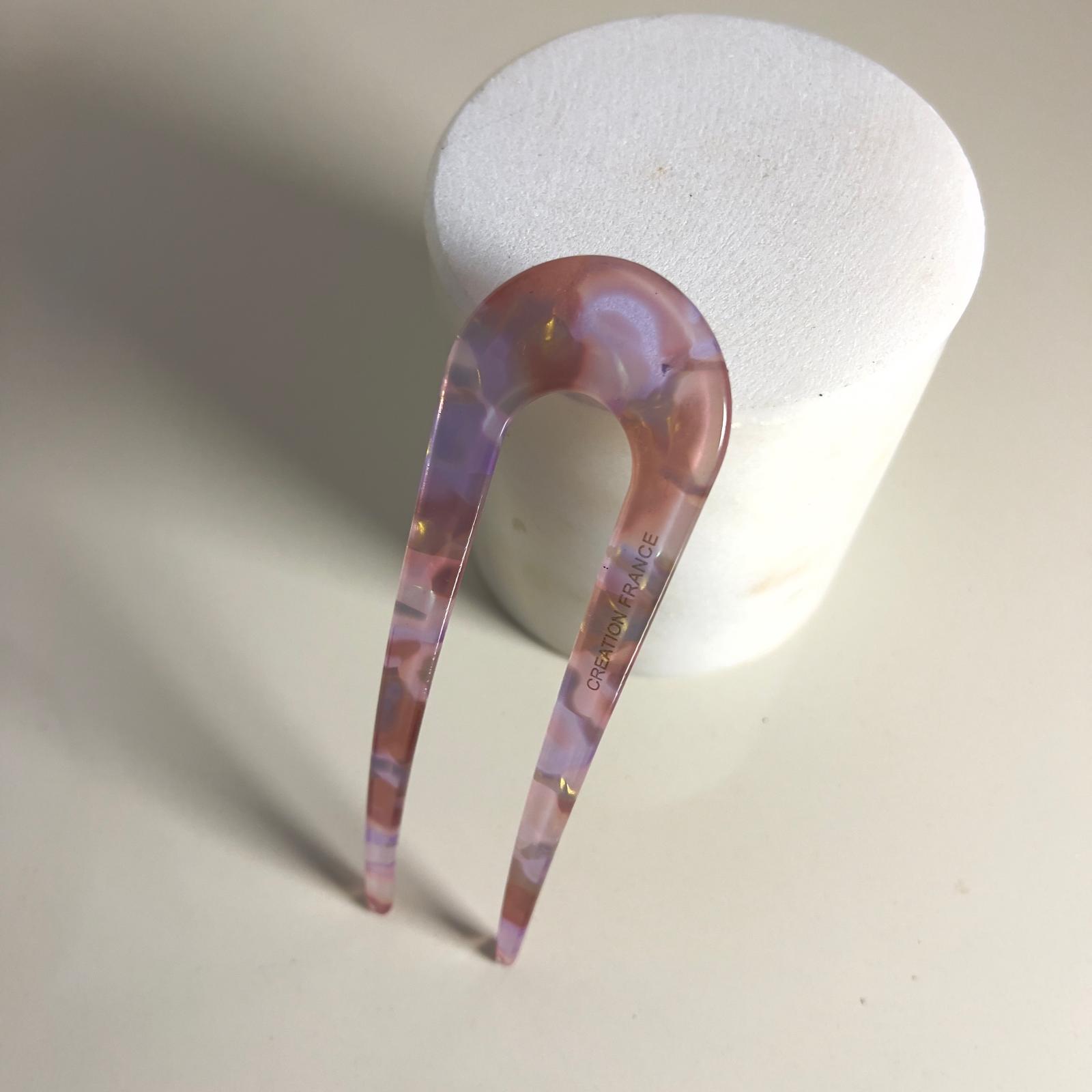 French Pin Hair Pin  - Pembe