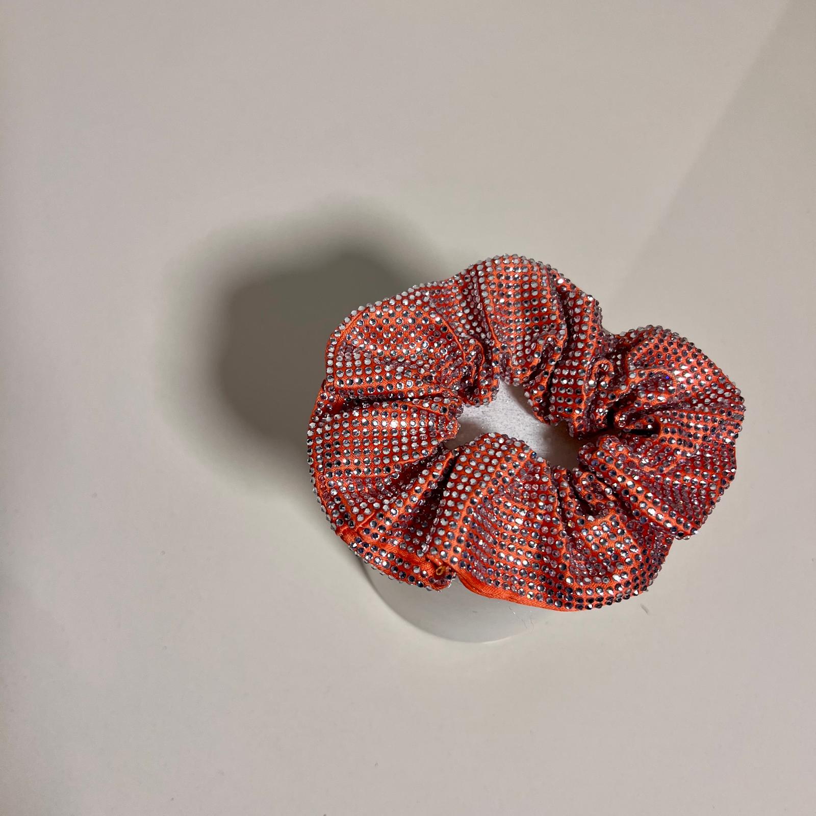 Swarovski Scrunchies - Turuncu