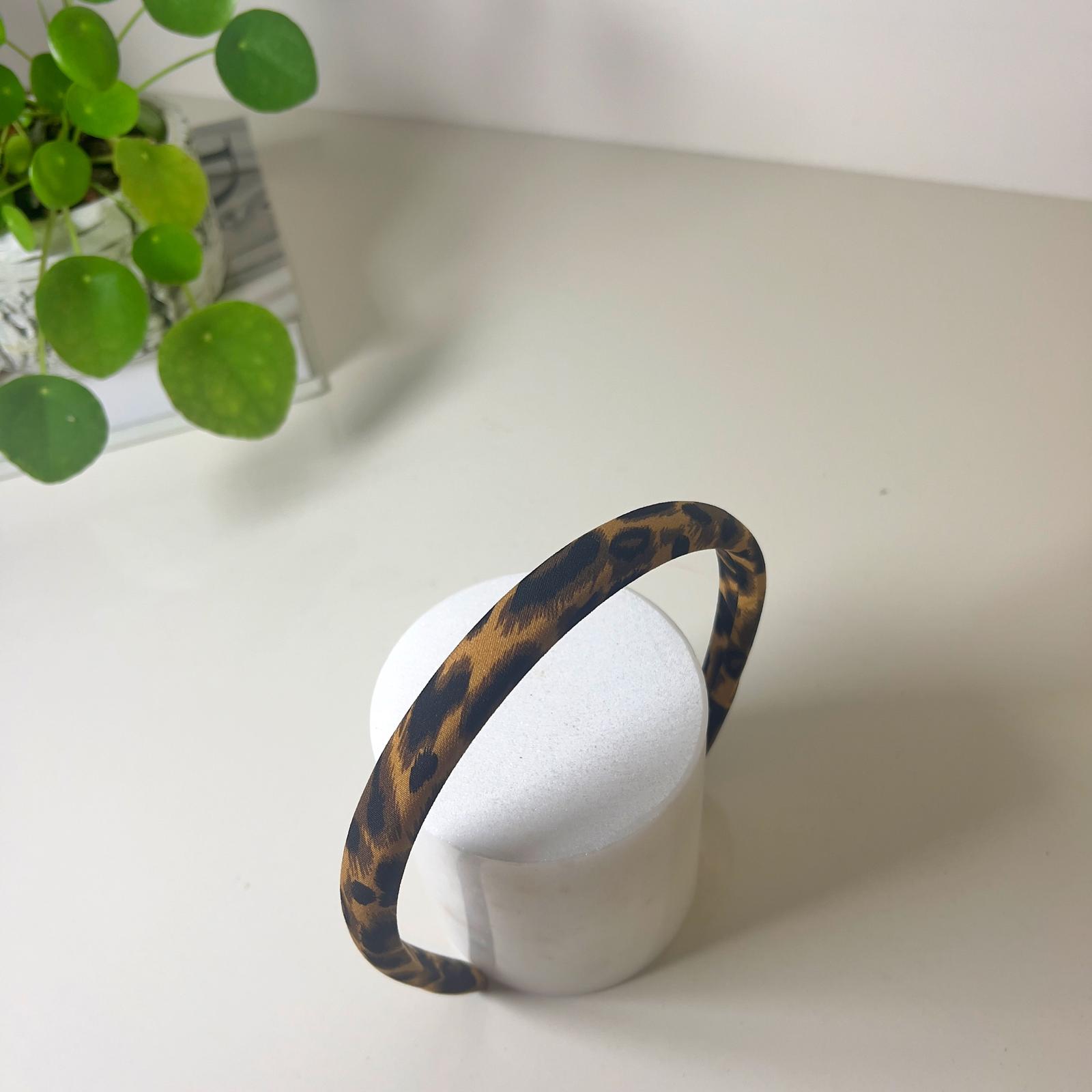 SLIM LEOPARD GOLD HEADBAND