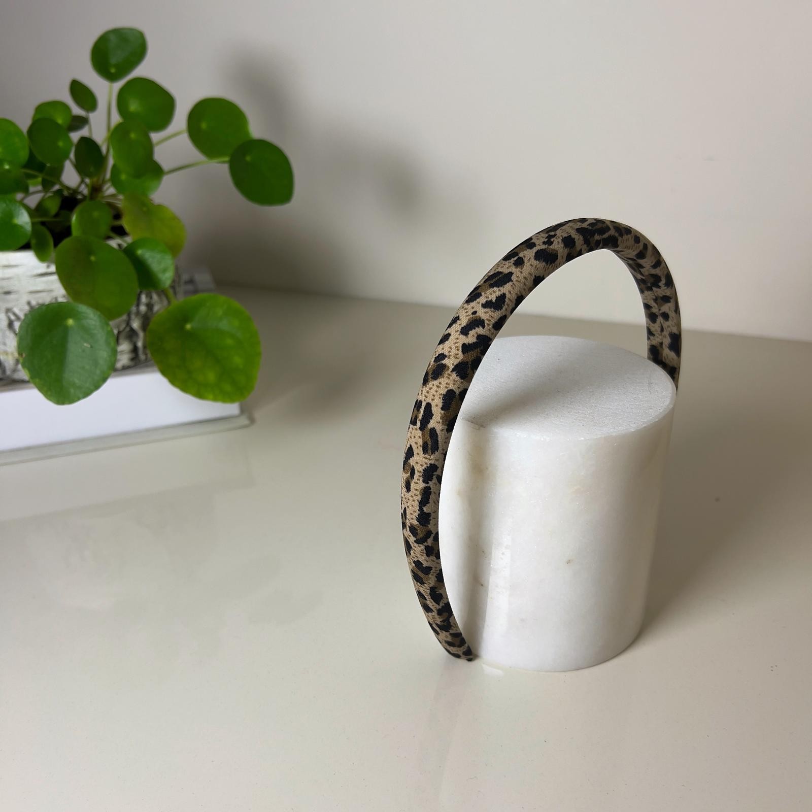 SLIM LEOPARD GOLD HEADBAND