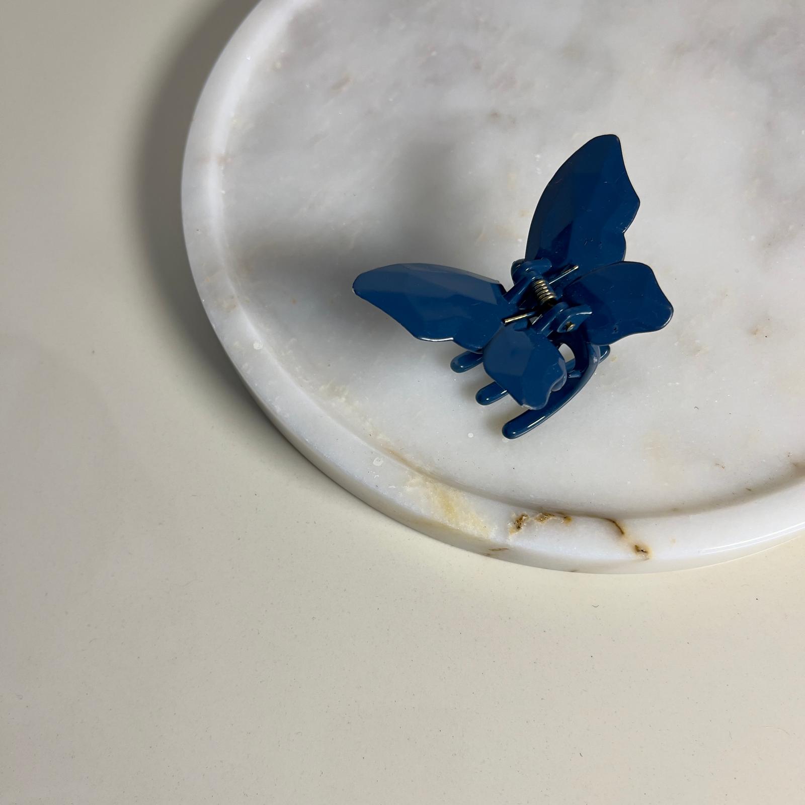 Butterfly Hair Clips - Lacivert