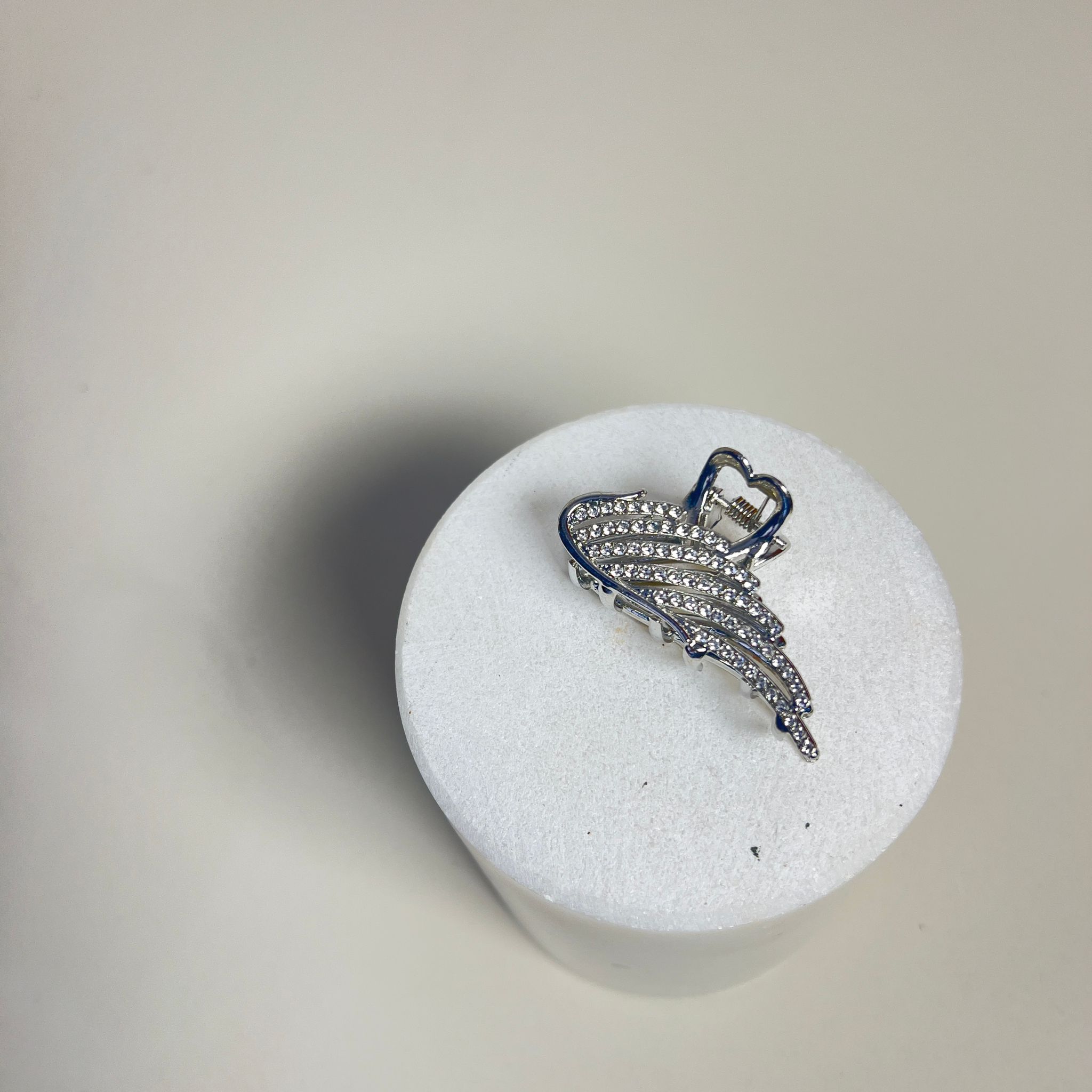 Angel Wings Hair Clips  - Gümüş/Gri