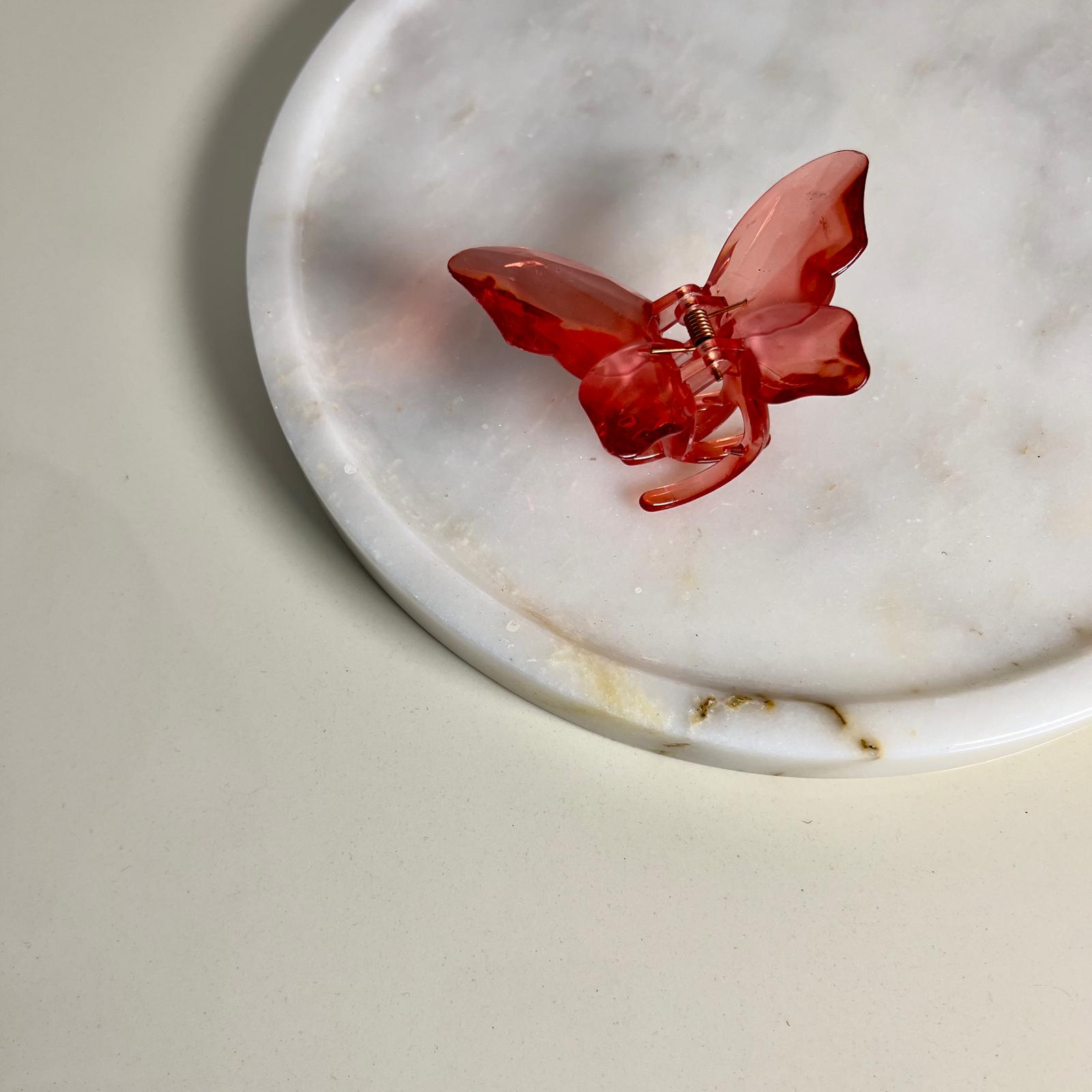 Butterfly Hair Clips - Pembe