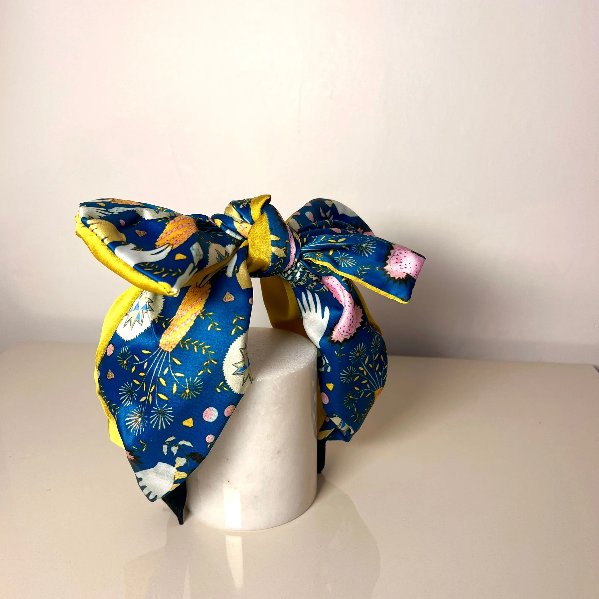 LOLA Bandana Headband  - Sarı Figür