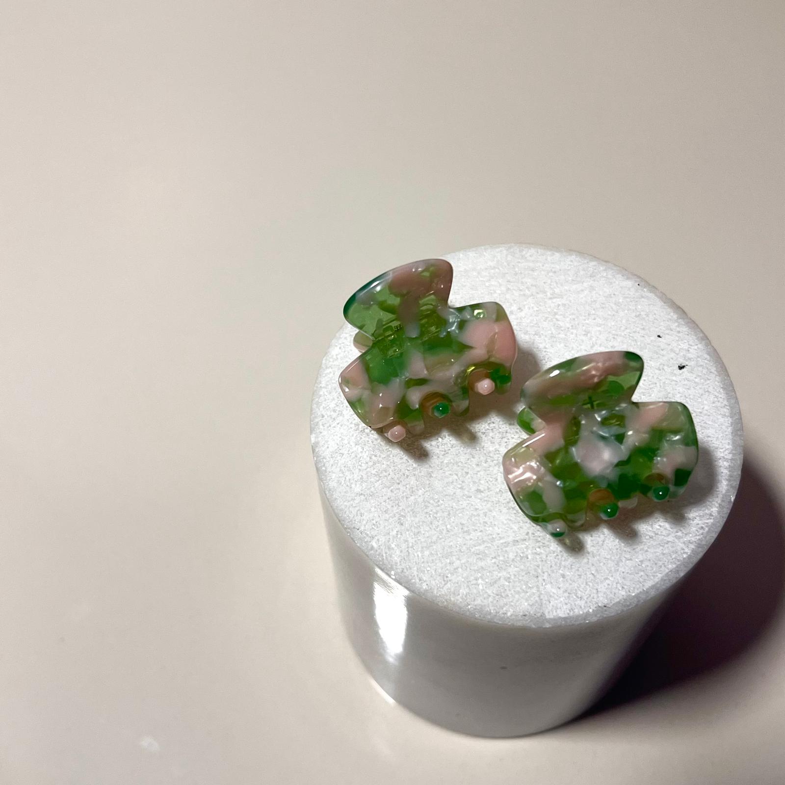 Kemik Hair Clips - Yeşil