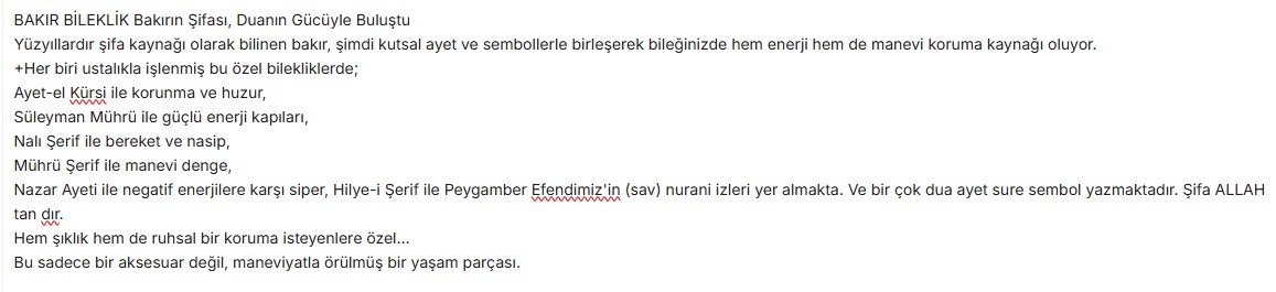 BAKIR BİLEKLİK