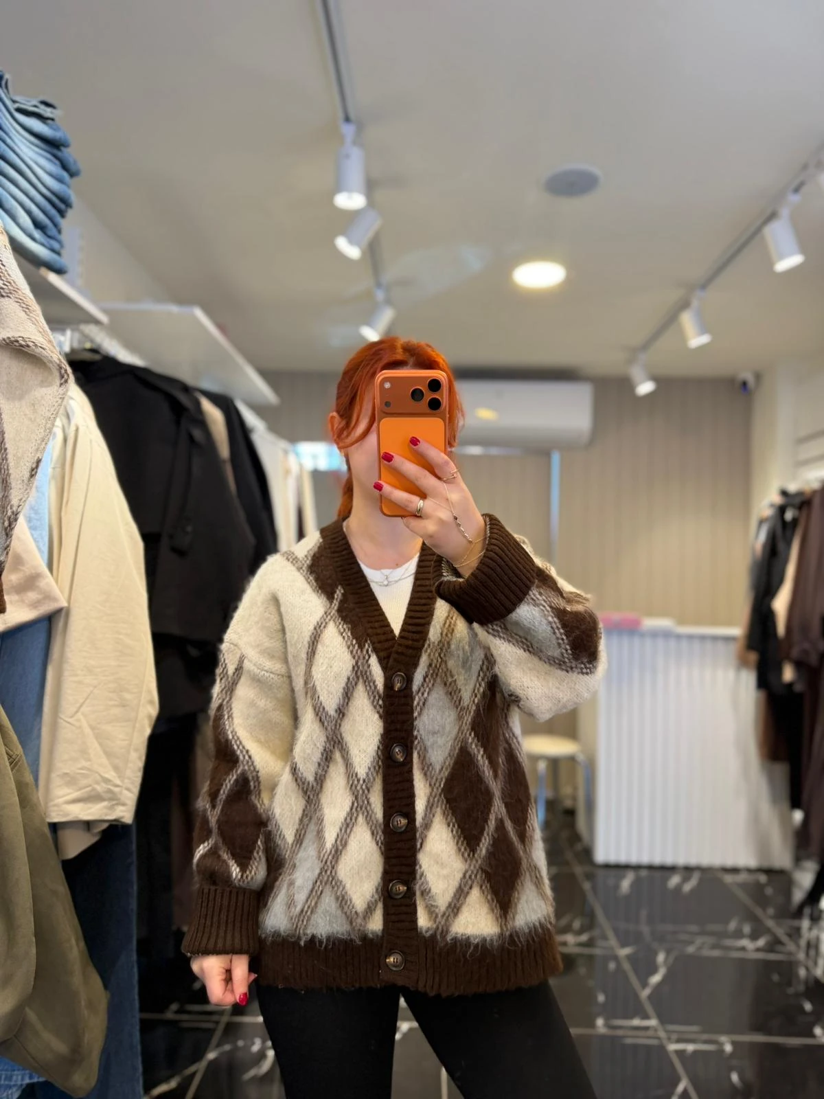 Kalın Dokulu Sıcacık Oversize Hırka – Kışlık Rahat Kadın Hırka