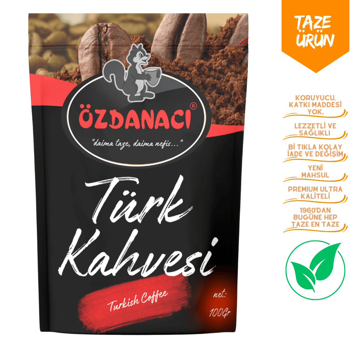 Türk Kahvesi Orta Kavruk Çekilmiş - 100gr Paket