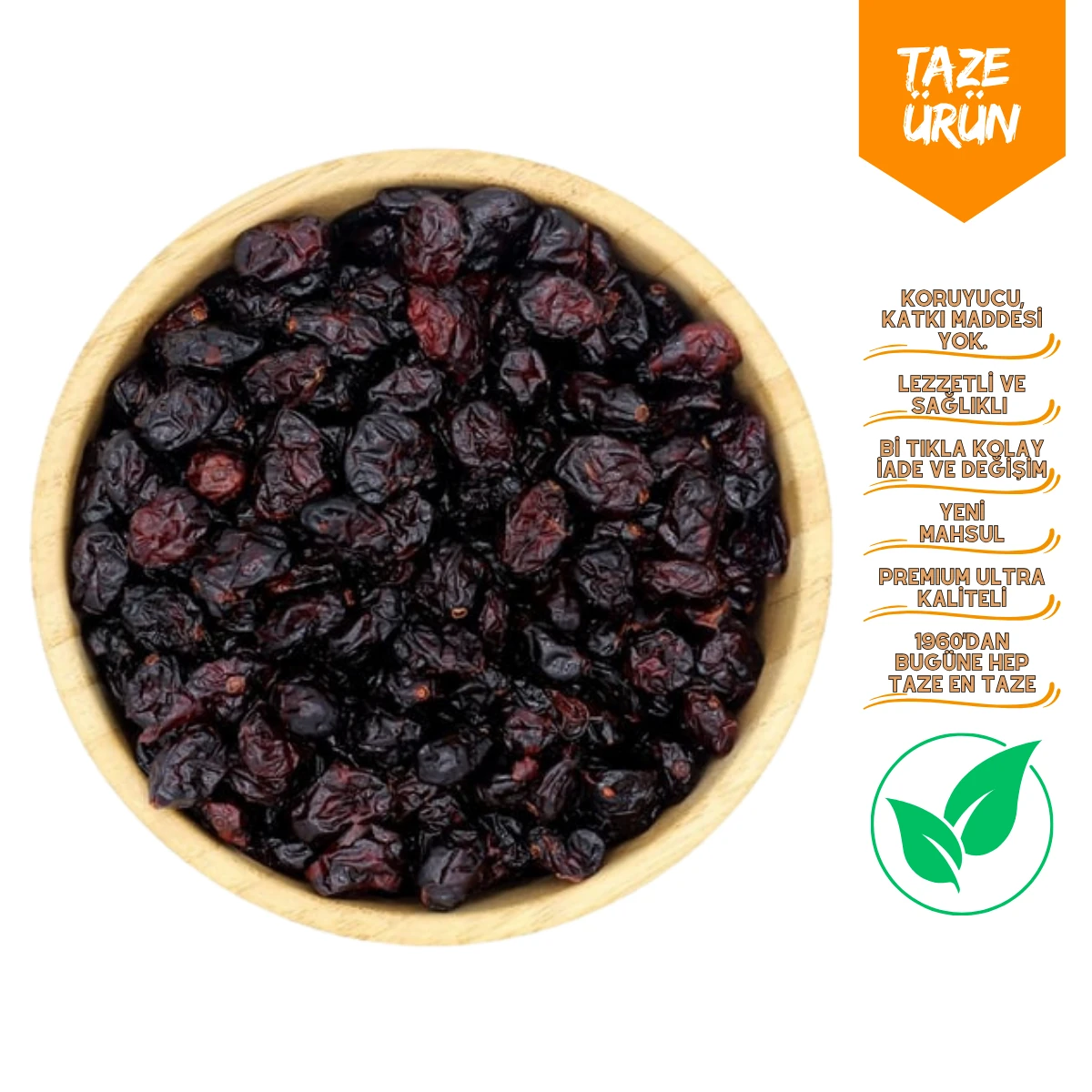 Cranberry Kızılcık Mersini Kurusu Bütün