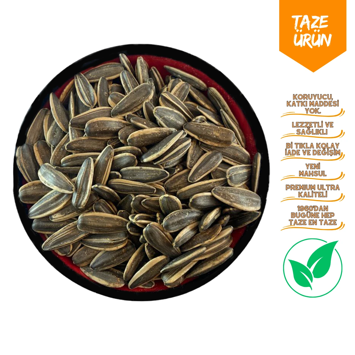 Siyah Çiğ Ayçekirdeği