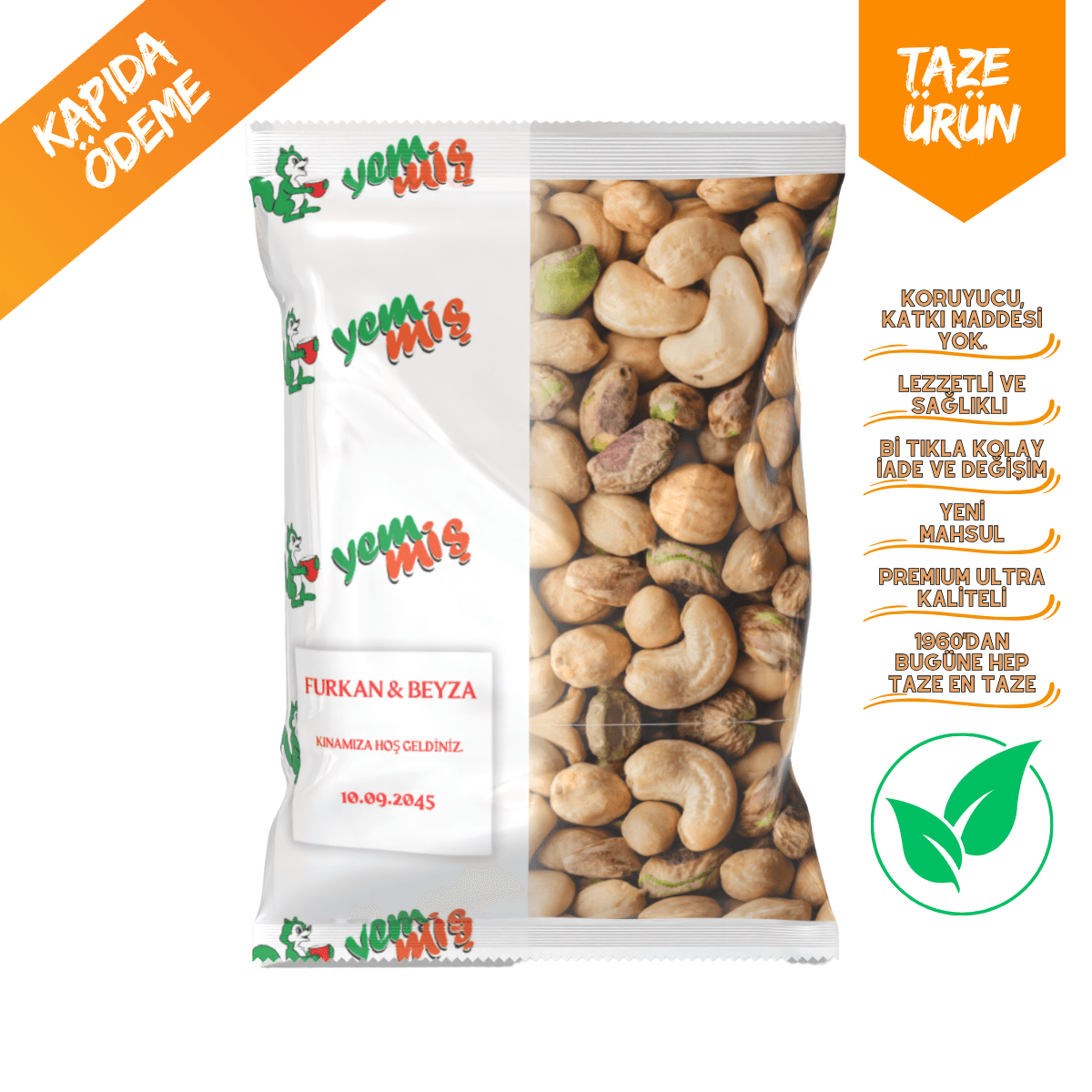 Kına-Düğün Çerezi - 70gr adet Paketli