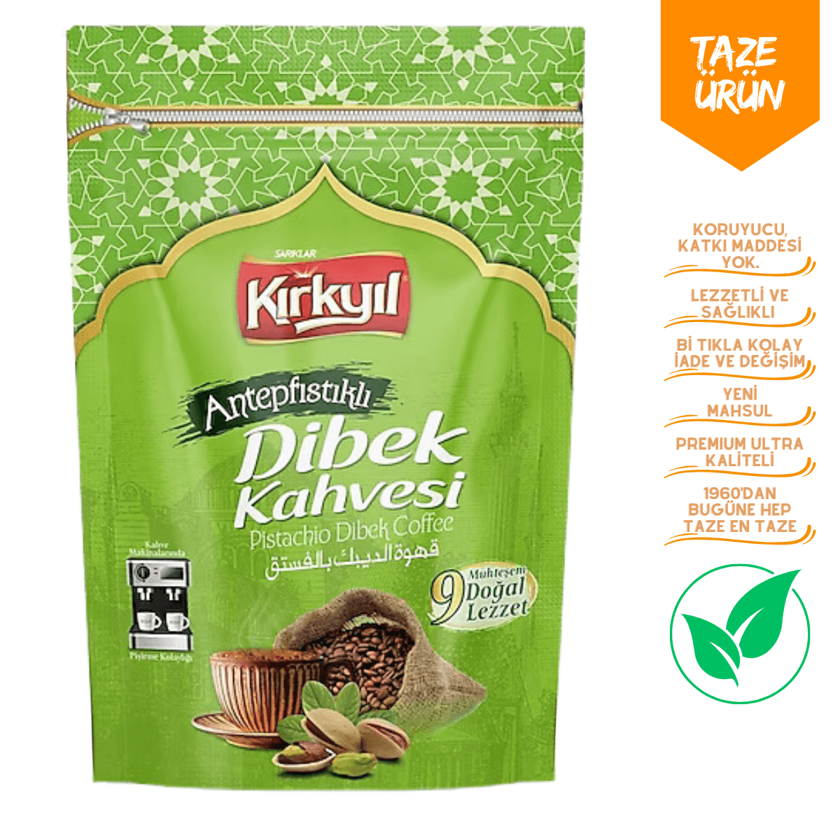 Antep Fıstıklı Dibek Kahvesi 150gr - Paket